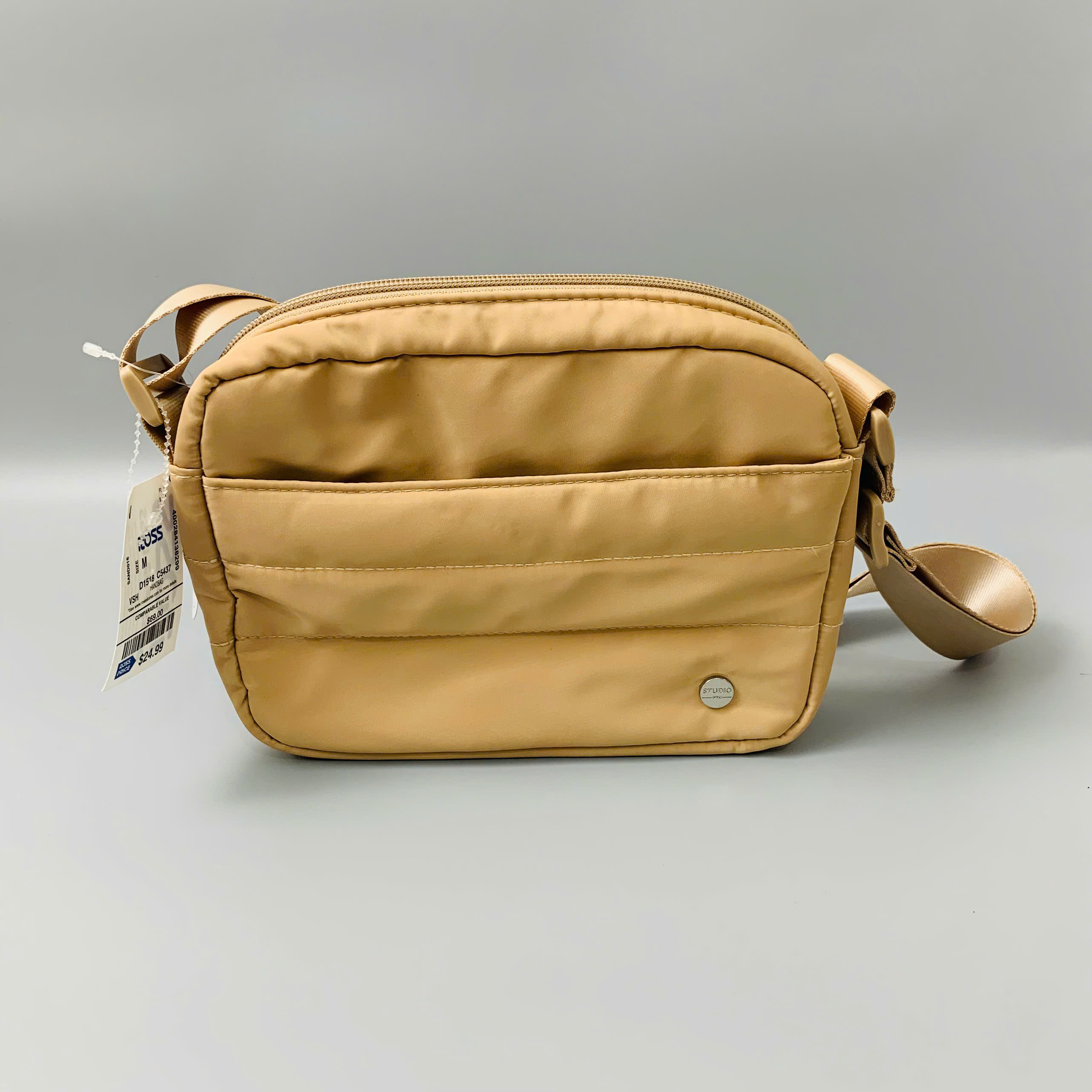 TÚI ĐEO CHÉO MINI MÀU BE – NHẸ NHÀNG, DỄ PHỐI, ĐA NĂNG