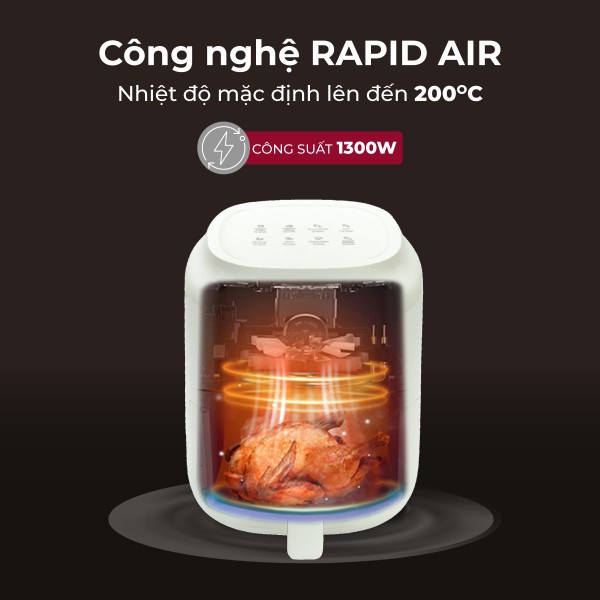 Nồi chiên không dầu mini Fujihome A3 A/B( 3,2lit)_thumbnail_5