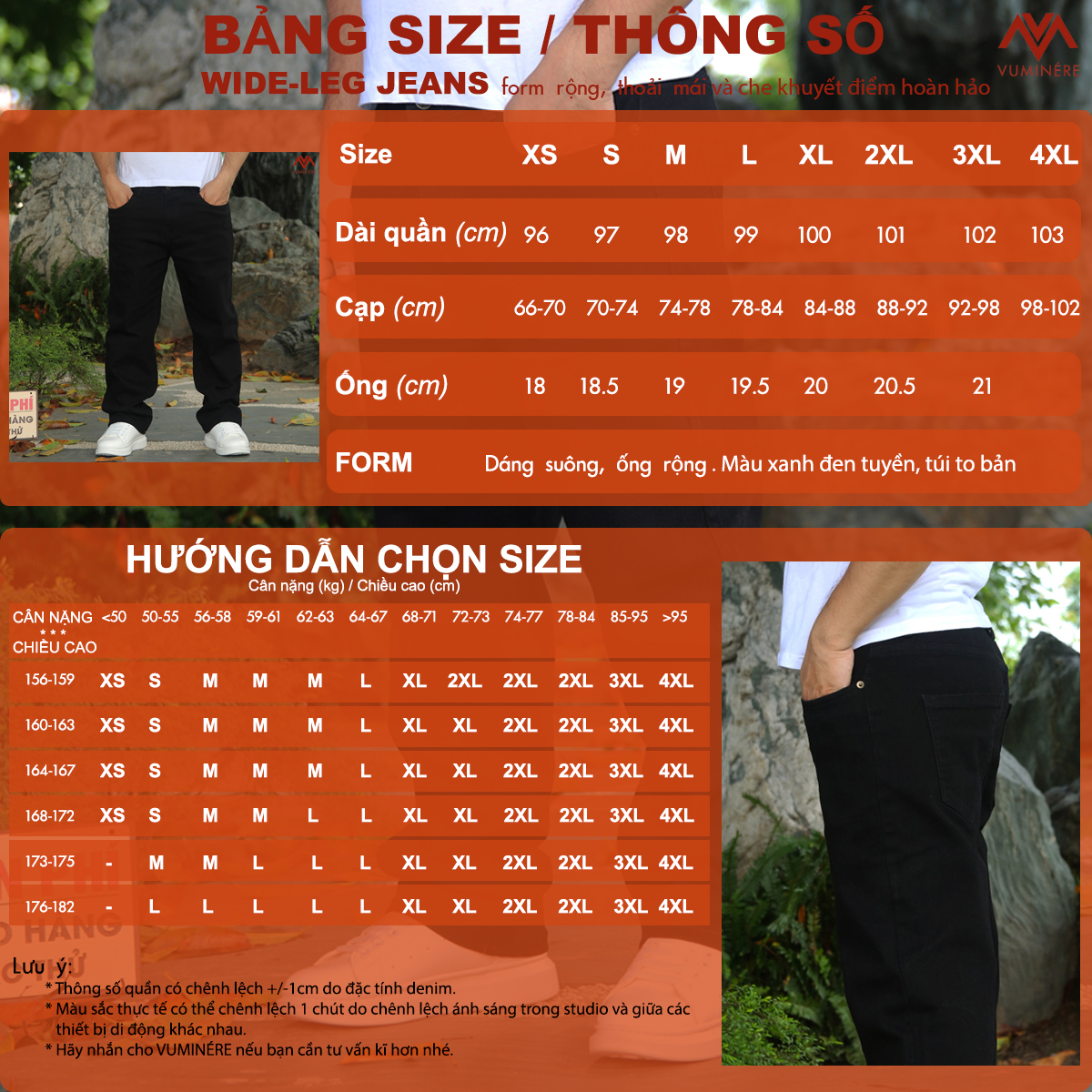 Quần Jeans nam VUMINÉRE - Wide Leg Jeans Form suông ống rộng_thumbnail_5