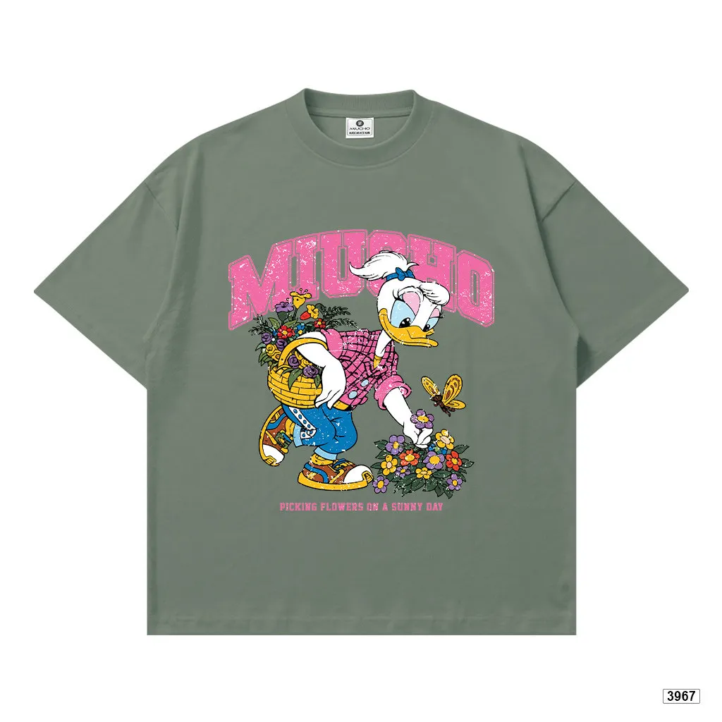 Áo thun boxy nữ hoạt hình Vịt dễ thương Miucho 3967_thumbnail_12