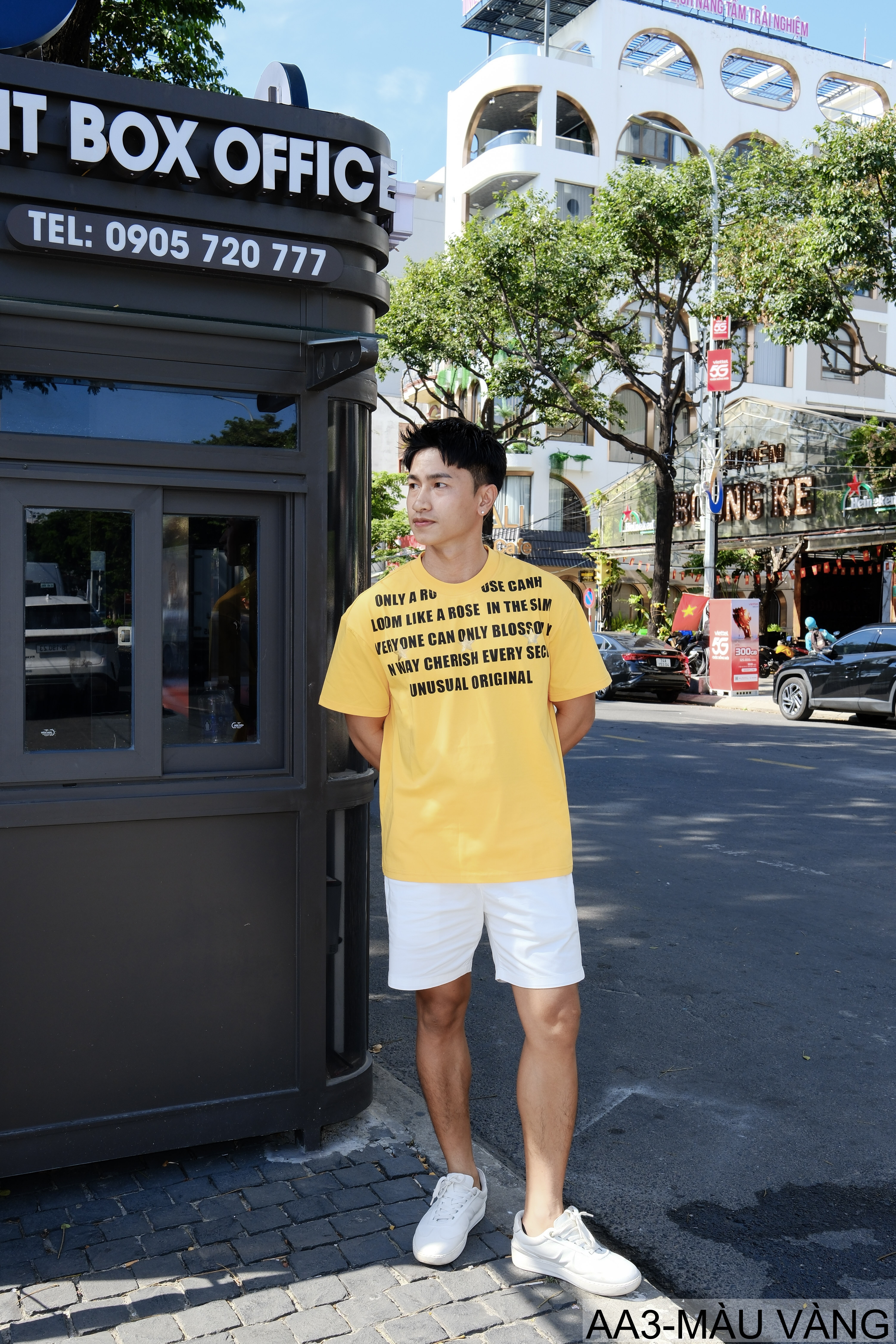 AA3 - Áo thun unisex cổ tròn tay ngắn in chữ retro phong cách streetwear_thumbnail_21