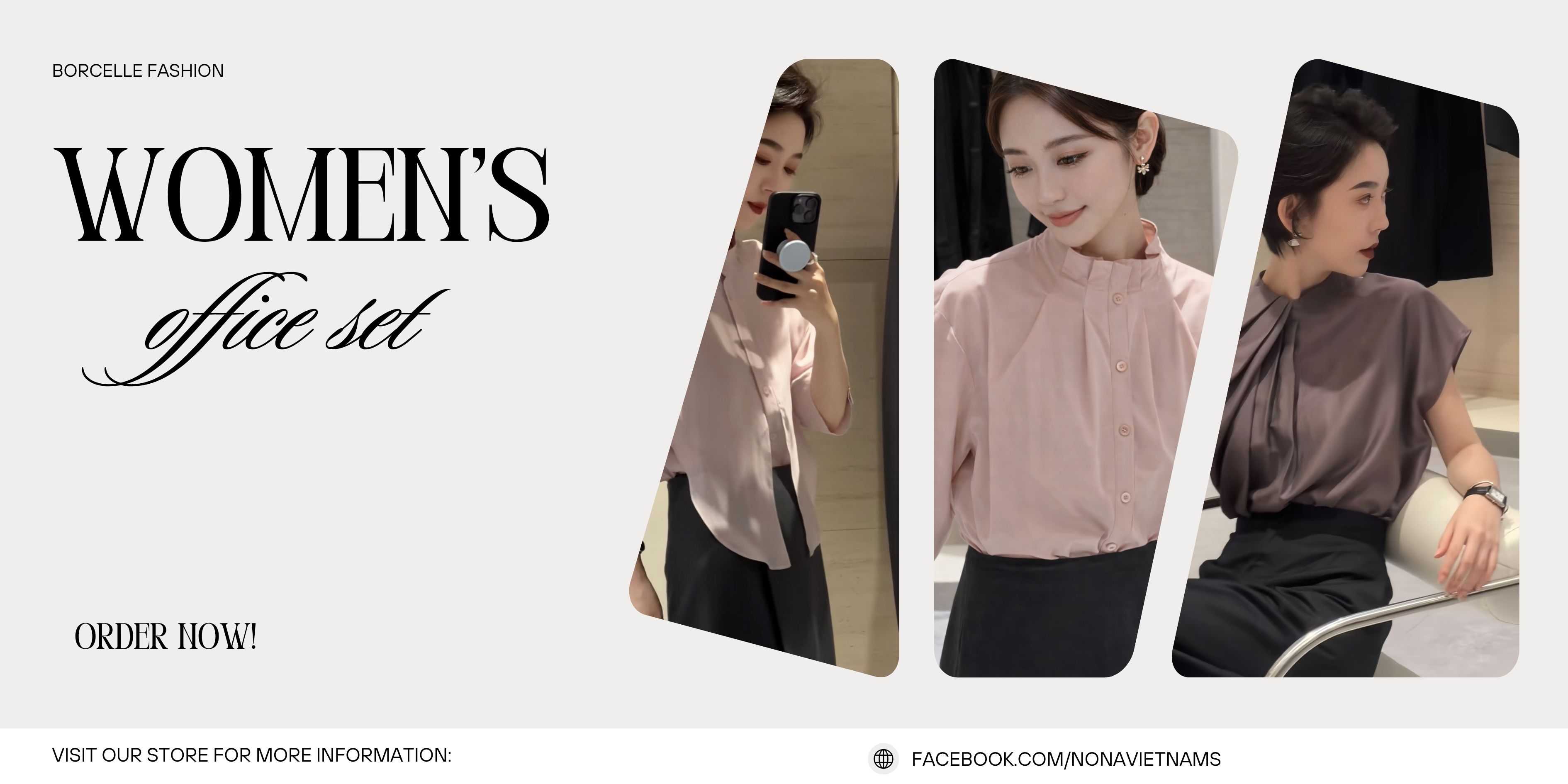 White Grey Modern Fashion Sale Photo Collage Banner (1)