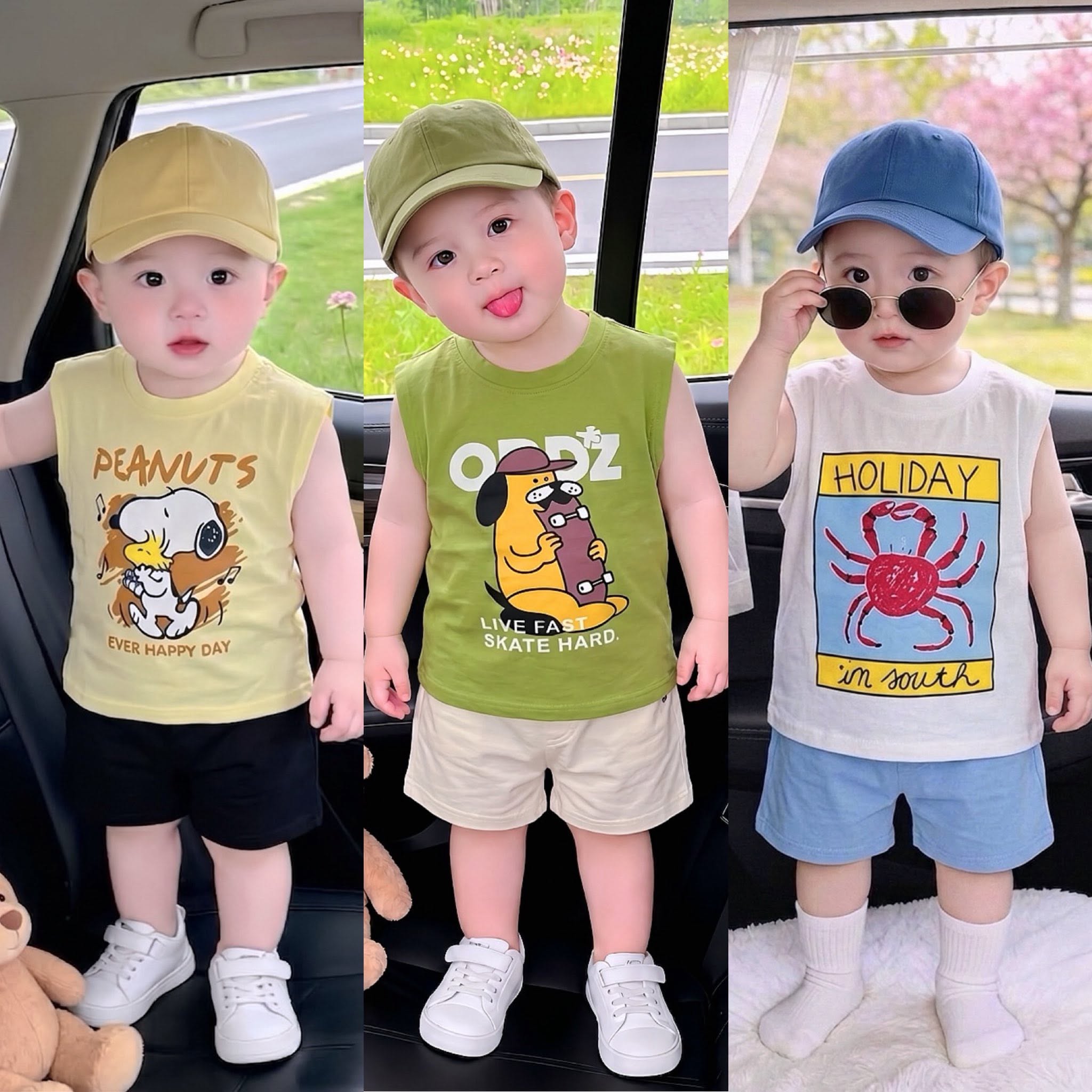 D86 SET 3 BỘ BA LỖ CUA HOLIDAY - A100.394