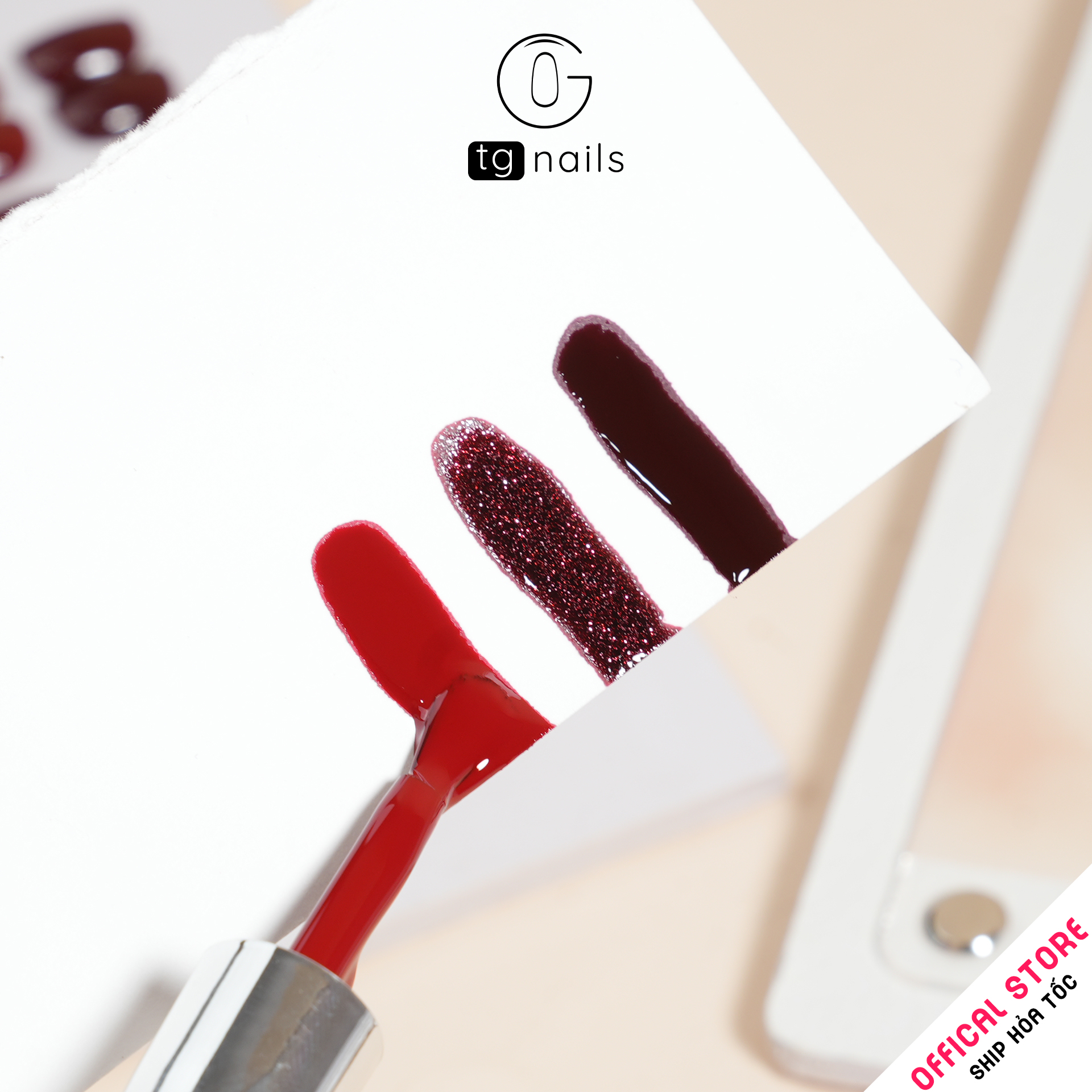 Combo 12 màu đỏ TG Nails kèm bảng màu_thumbnail_4