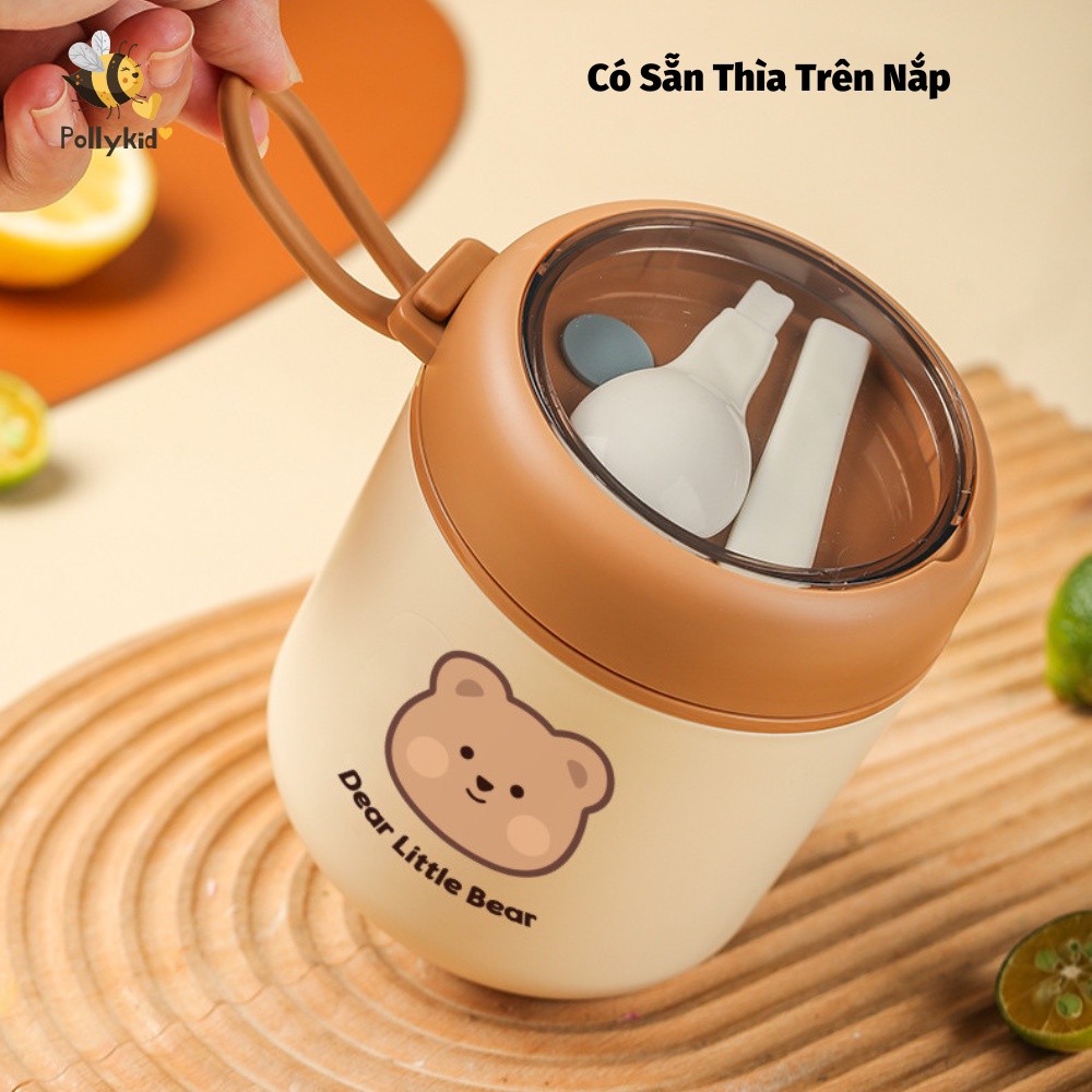 Bình ủ cháo kèm thìa Coco Bear 530ml