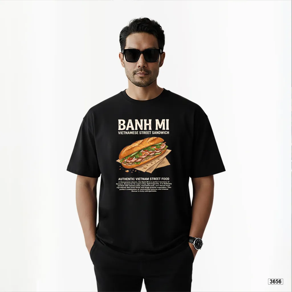 Áo thun nam oversize Street food style Banh M TeePrint_thumbnail_3