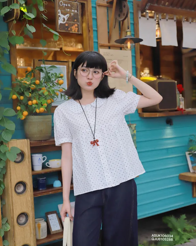 Áo Sơ Mi Nữ Kiểu babydoll cổ sen tay bồng HN.213 (C) (1451)_thumbnail_3