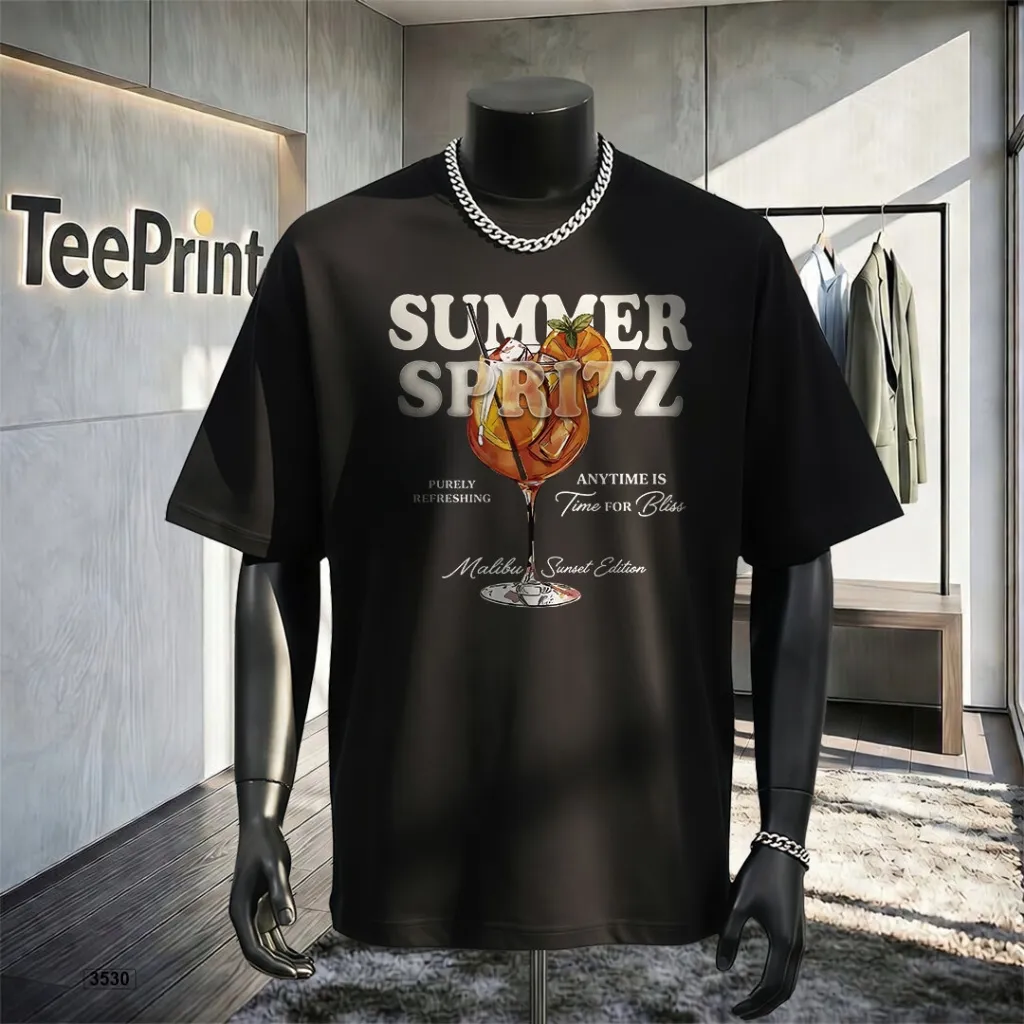 Áo thun nam form rộng Summer Spritz TeePrint 3530