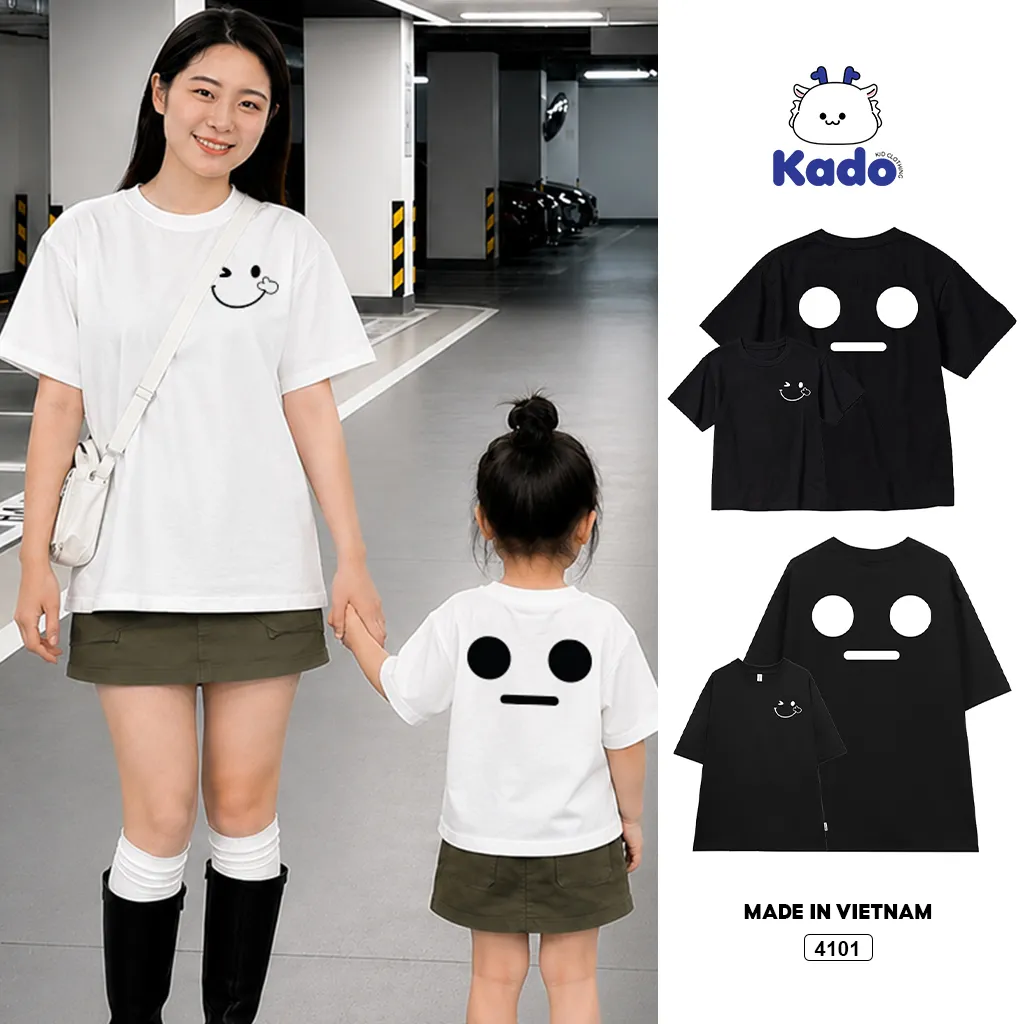 Áo thun cho bé và giá đình Baby Face đáng yêu Kado 4101