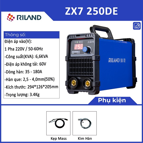 Máy hàn que ZX7 250DE- RILAND