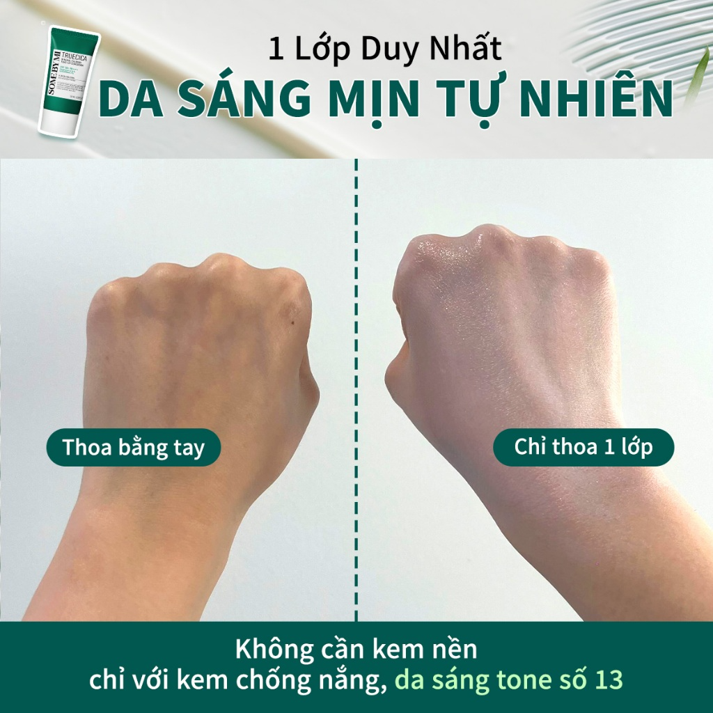 [SOME BY MI] Kem chống nắng nâng tone rau má Some By Mi Truecica Mineral Calming Tone-up SPF50+ PA++++ 50ml_thumbnail_5