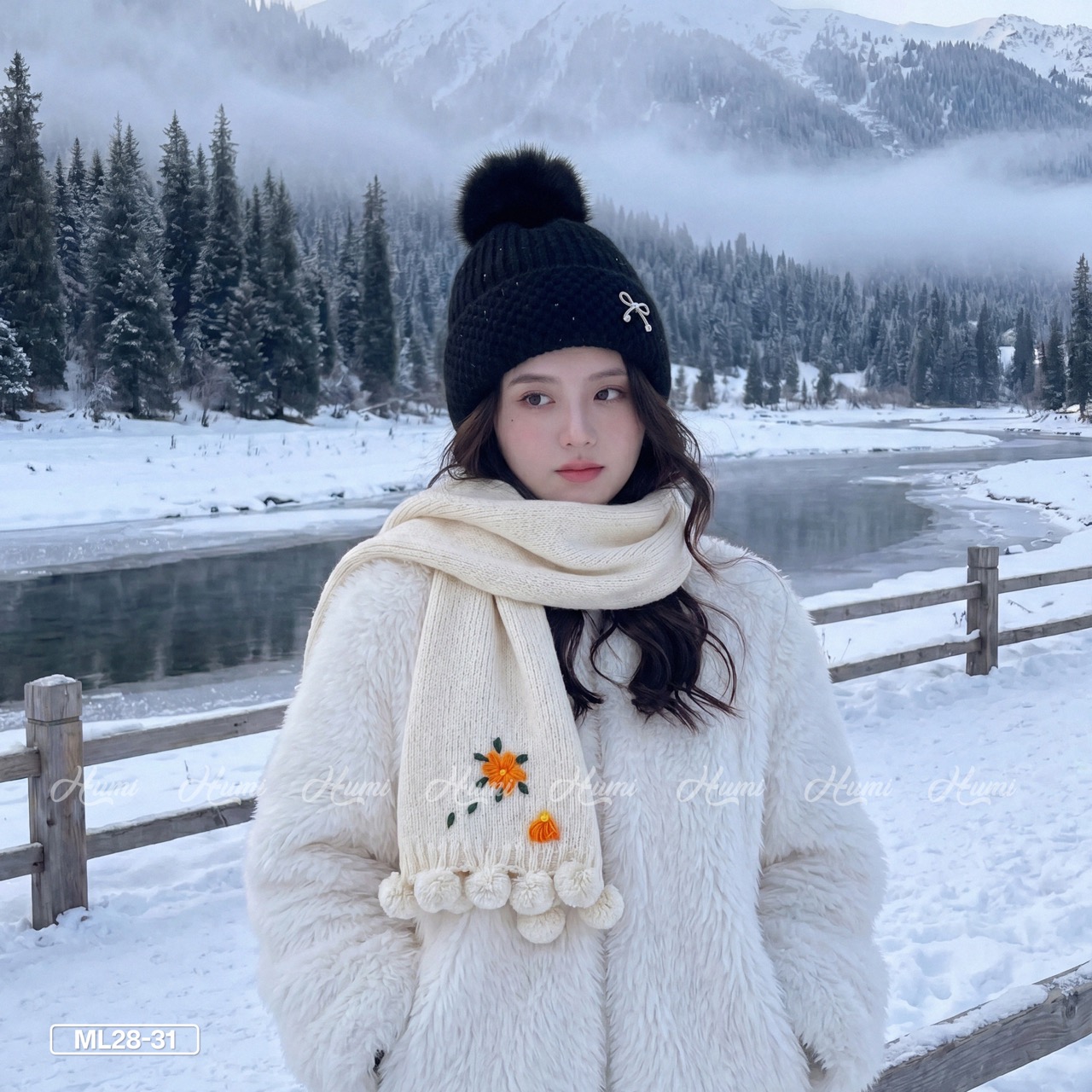 MŨ LEN NỮ ĐÍNH NƠ (ML28-31 ĐEN)_thumbnail_3