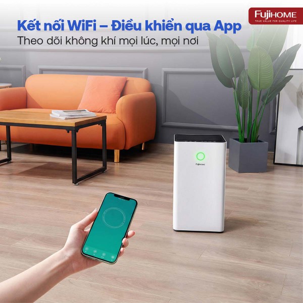 Máy lọc không khí thông minh Fujihome AP5Pro có kết nối điều khiển quả Wifi_thumbnail_9