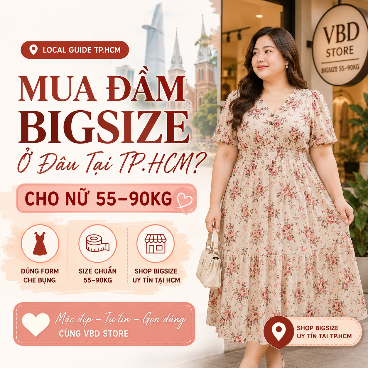 Mua Đầm Bigsize Ở TP.HCM Cho Nữ 55–90kg | VBD