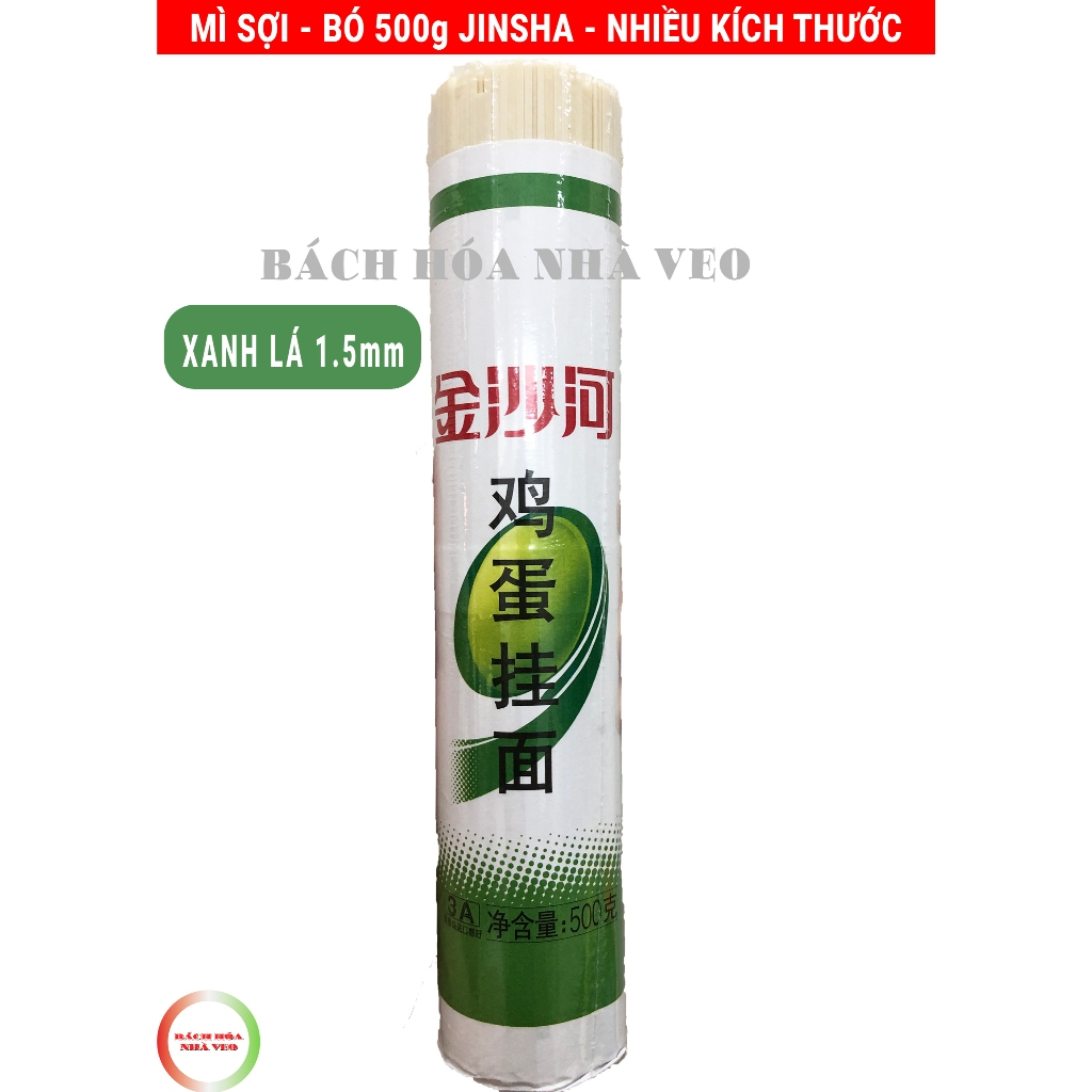 Mỳ Sợi Jinsha, Mỳ Trường Thọ Bó Lớn 1kg và 500g, Sợi (Tròn, Dẹt) Hàng Chuẩn, Date Mới_thumbnail_3