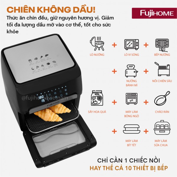 Nồi chiên không dầu Fujihome AA12DB 12Lít -  Dung tích 12L_thumbnail_5