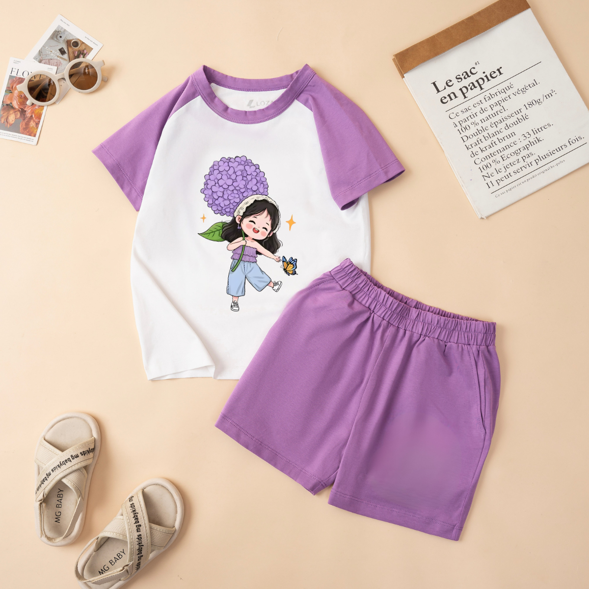 Set bộ bé gái in hình bé gái cute - Loza Kids BD014_thumbnail_4