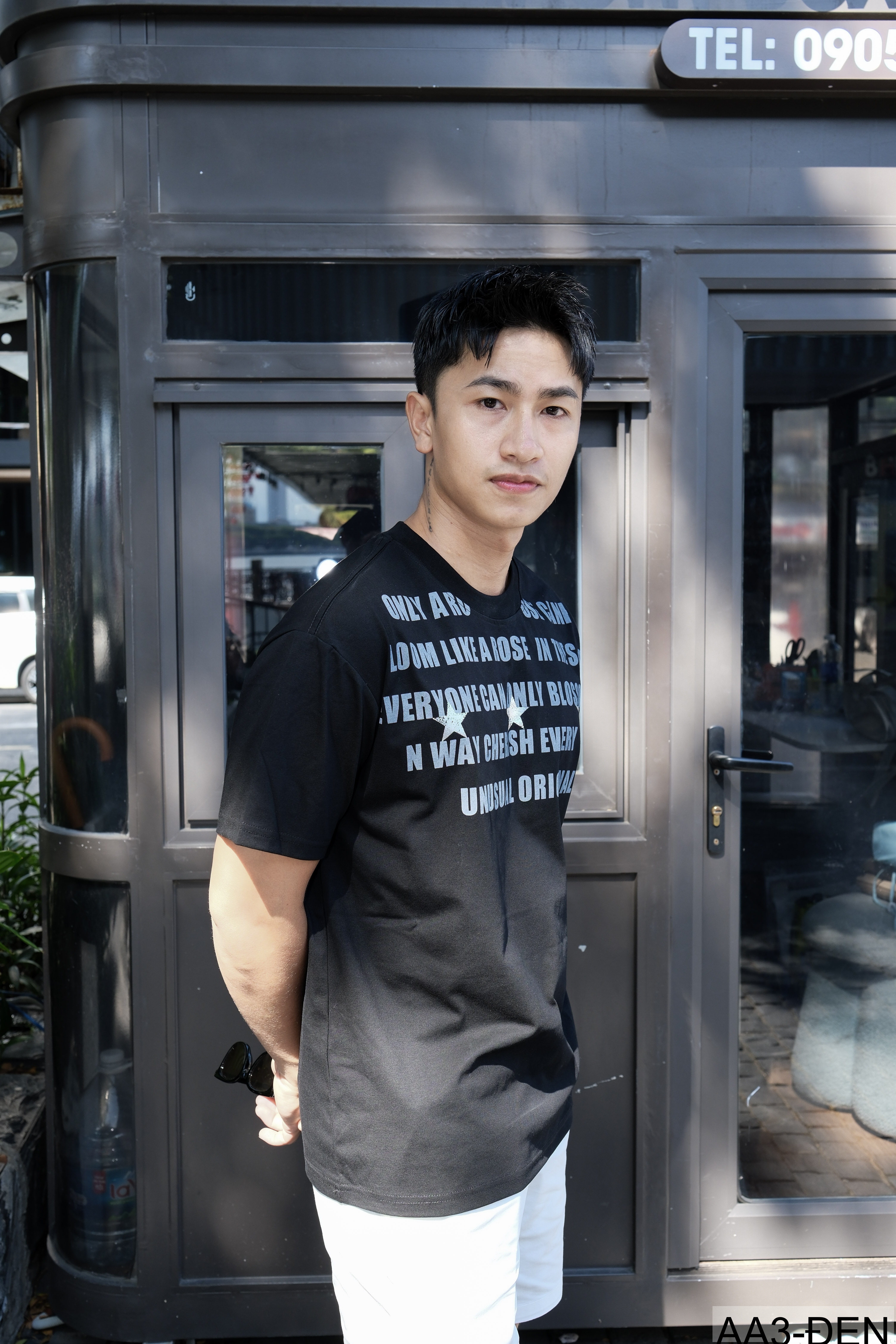 AA3 - Áo thun unisex cổ tròn tay ngắn in chữ retro phong cách streetwear_thumbnail_2