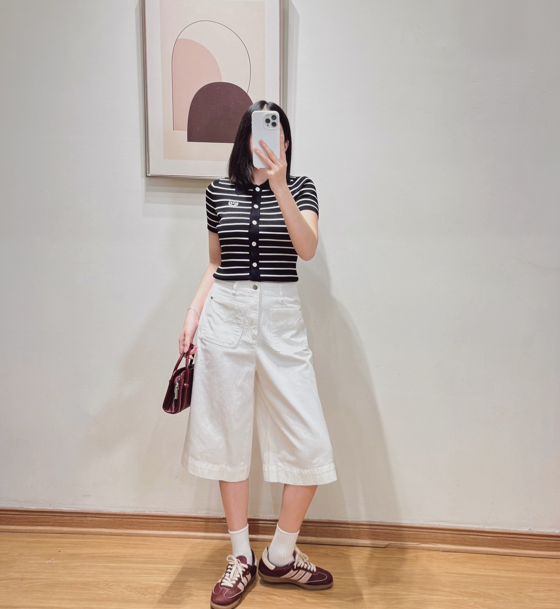 E747 SHORT JEAN TRẮNG LỠ PHỐI 2 TÚI XUẤT HÀN