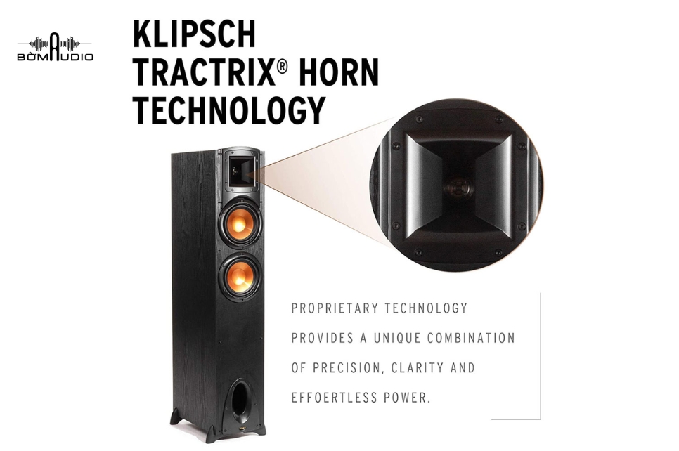 Klipsch's exclusive Tractrix® horn technology
