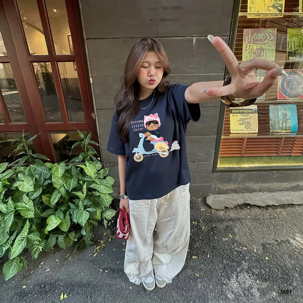 Áo thun boxy nữ Teddy Dreamy Miucho 3681_thumbnail_4