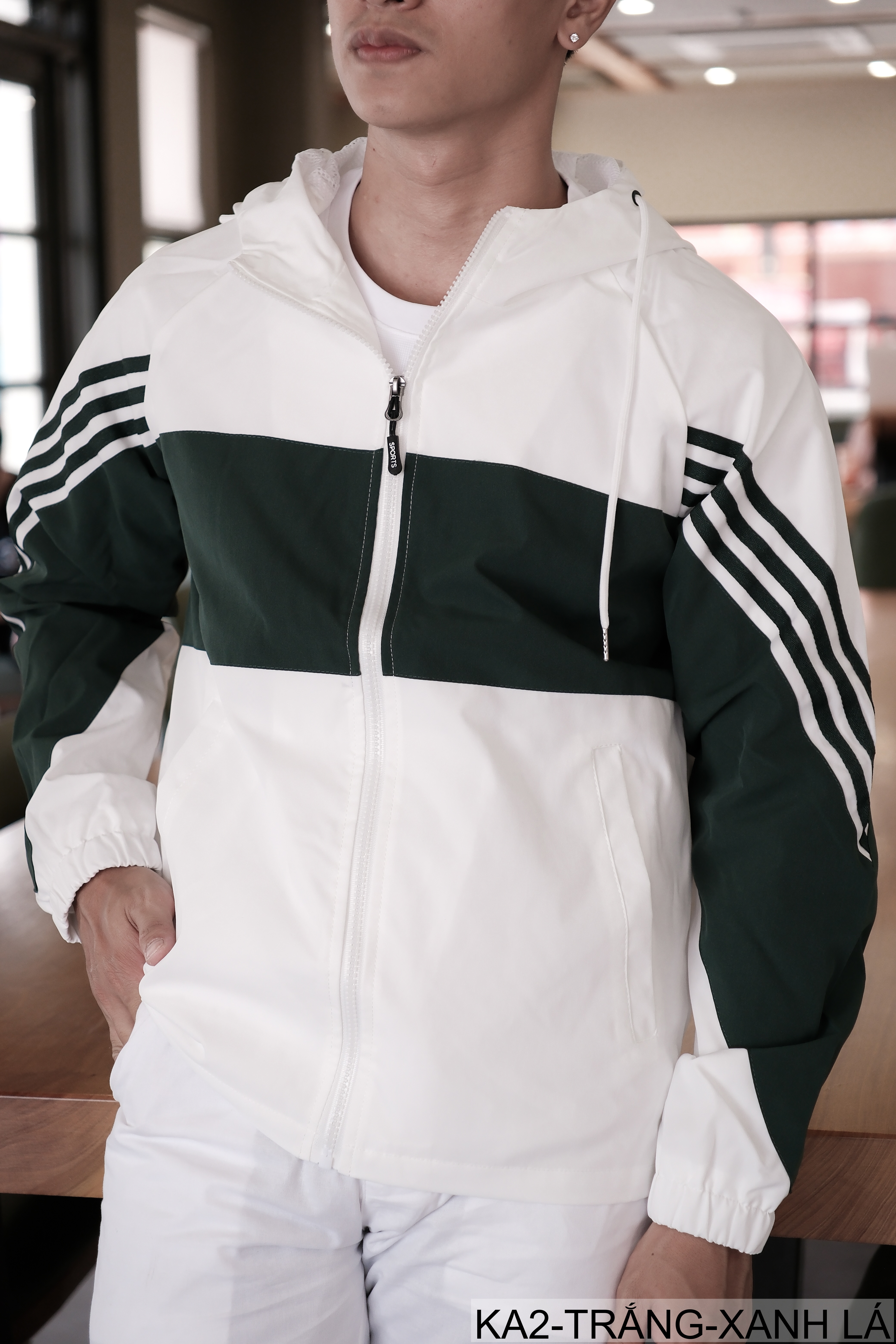 KA2 - Áo khoác nam phối màu thời trang, liền mũ, chống gió, phù hợp xuân thu_thumbnail_24