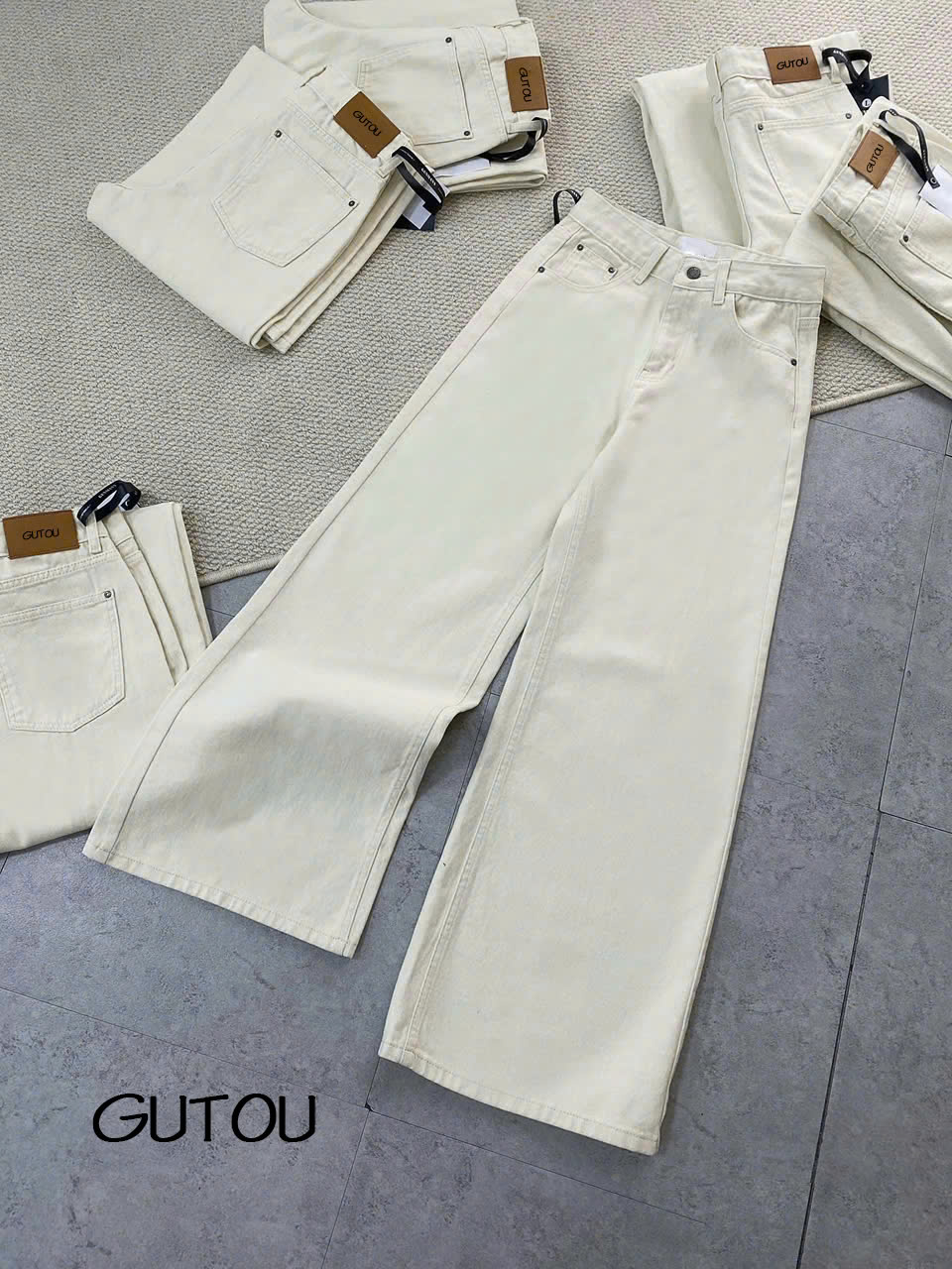 [ GUTOU ] Quần Jean Suông Flaree Trendy_thumbnail_8