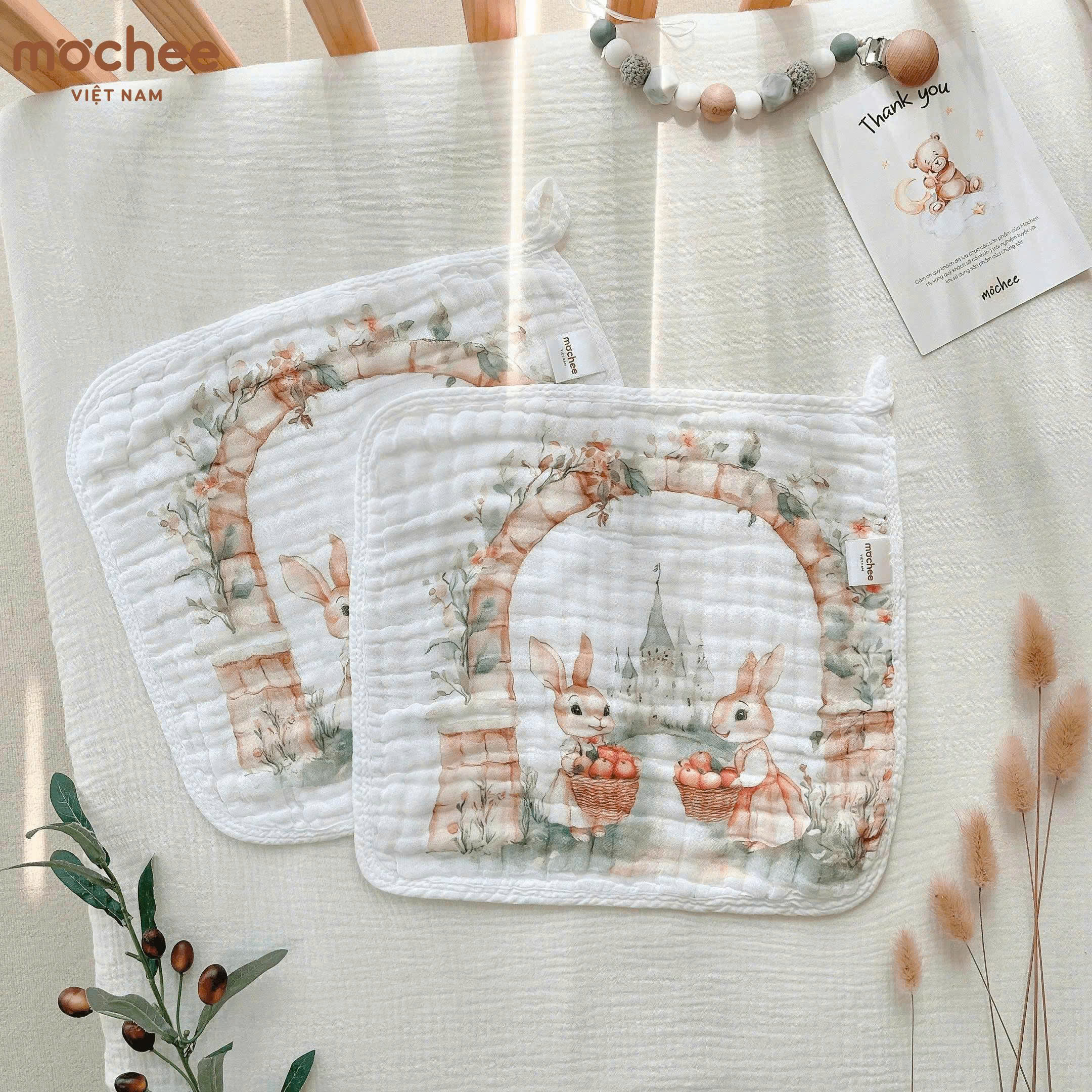 Set 3 Khăn sữa xô 6 lớp MOCHEE (30x30cm)_thumbnail_1