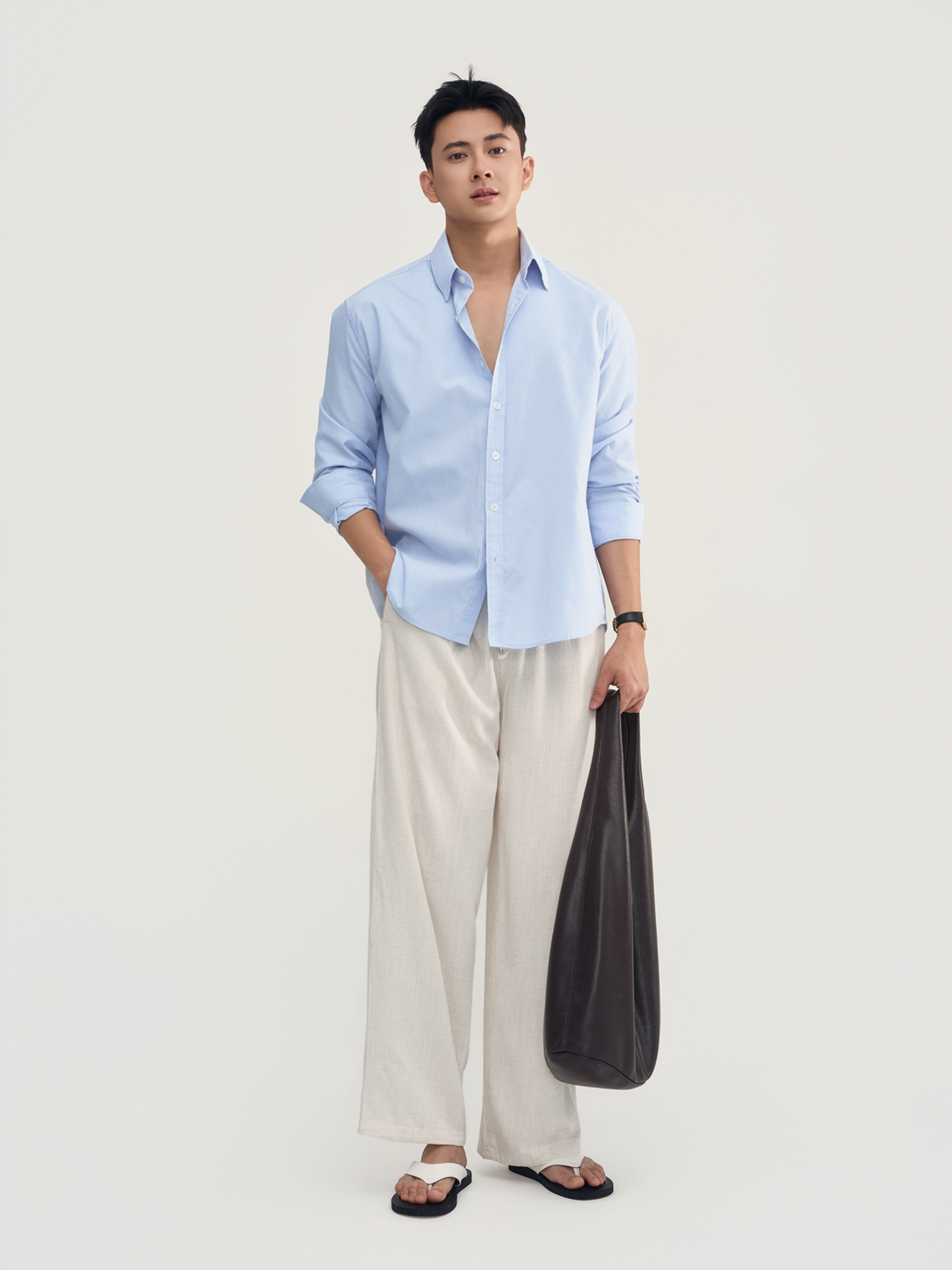 Quần Dài Tiago Vải Linen Form Wide Leg_thumbnail_4