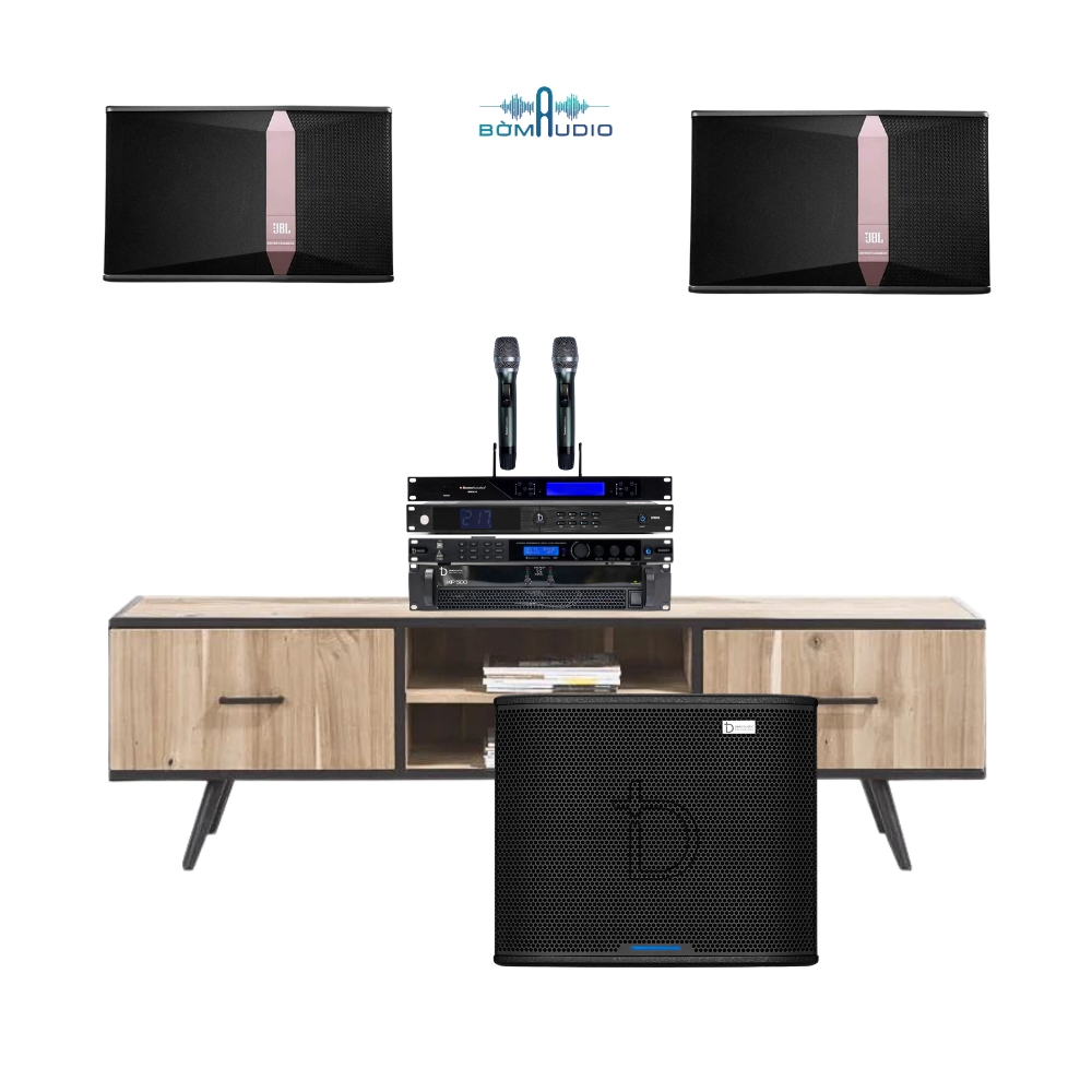 Combo Karaoke JD2 Vang Số DBAcoustic D500P + Cục Đẩy DBACOUSTIC KP500 + Mic BOSTON ACOUSTICS WMS610 + Quản Lý Nguồn DBACOUSTIC DB SP600S + Loa JBL KI510 + Loa Subwoofer DBACOUSTIC LX S32SA G2_thumbnail_1