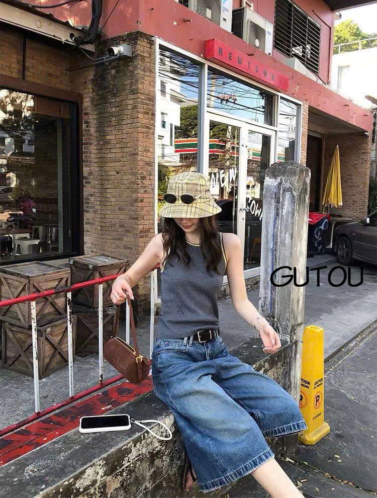[ GUTOU ] Áo Len Tank Top Viền Line Minimal_thumbnail_8