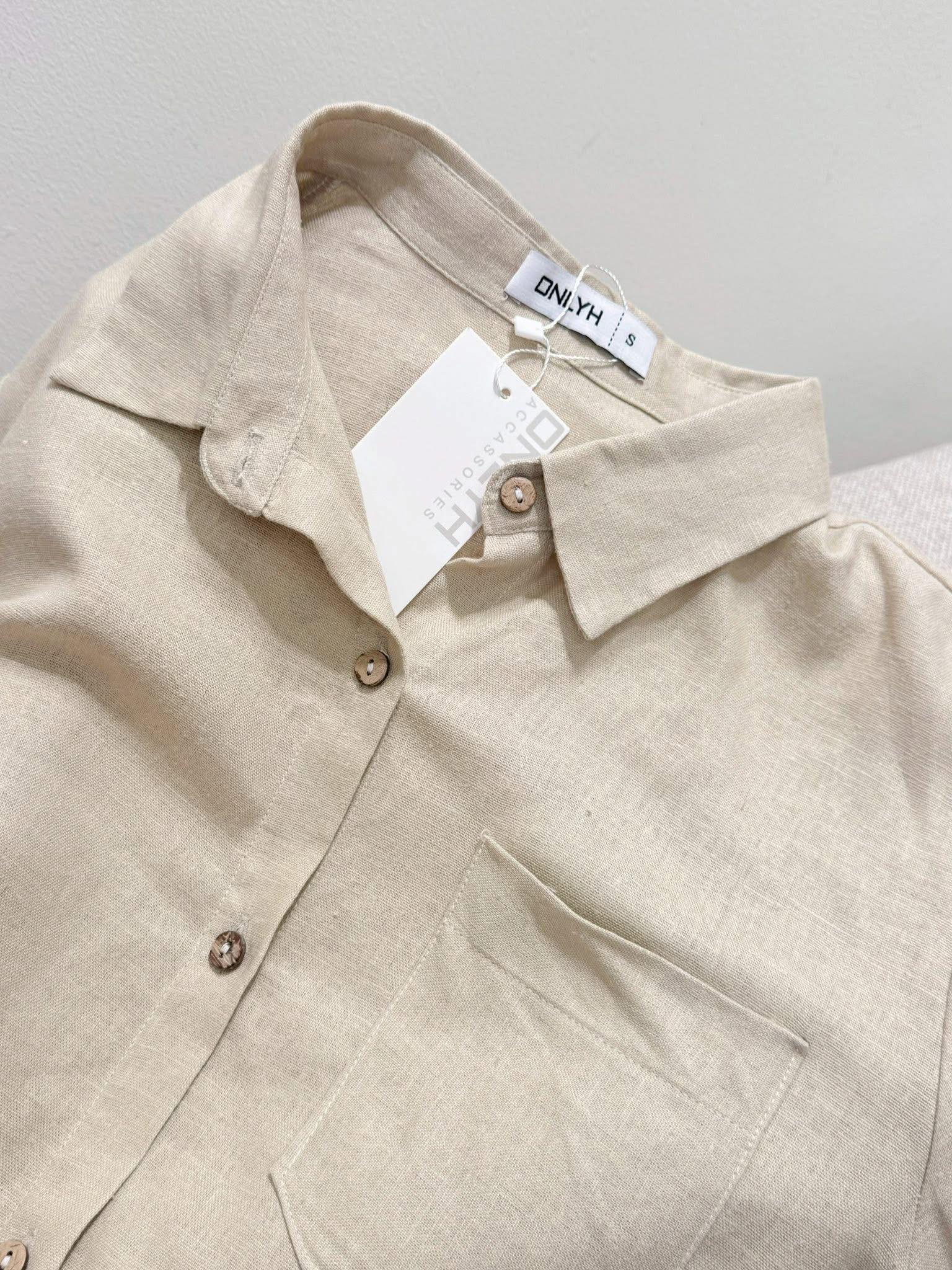 E432 SET BE LINEN SƠ MI DÀI TAY + SHORT ONLYH_thumbnail_6