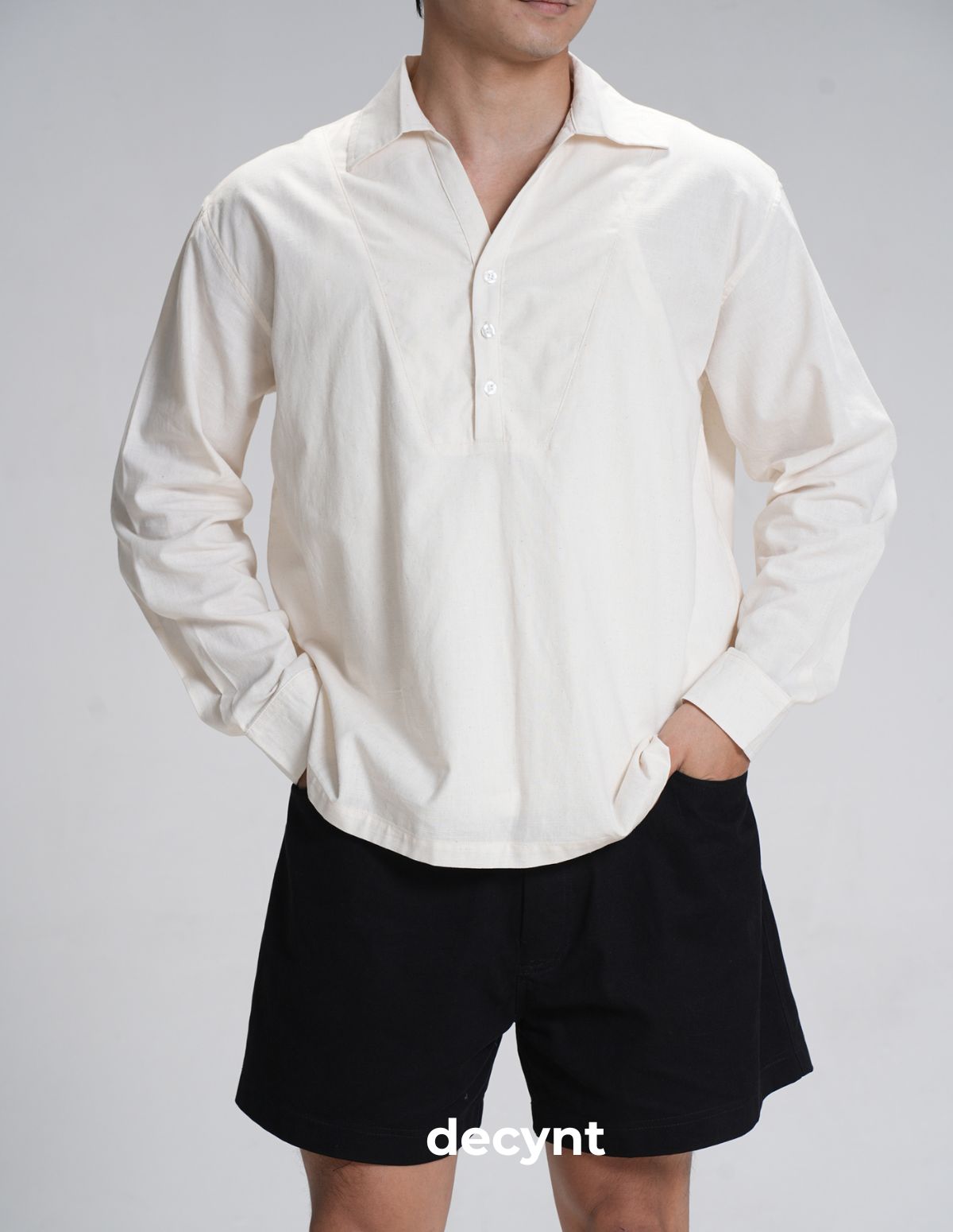 Relax Chino Shorts decynt - Quần short chất liệu kaki 100% cotton 300gsm dáng thoải mái form trên gối_thumbnail_8
