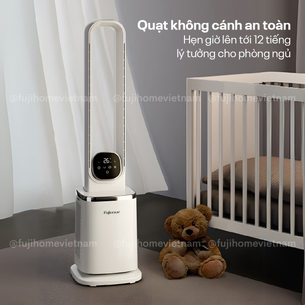 Quạt không cánh tích hợp lọc không khí cao cấp HEPA và Ion Fujihome BF-05R-HEPA ._thumbnail_1