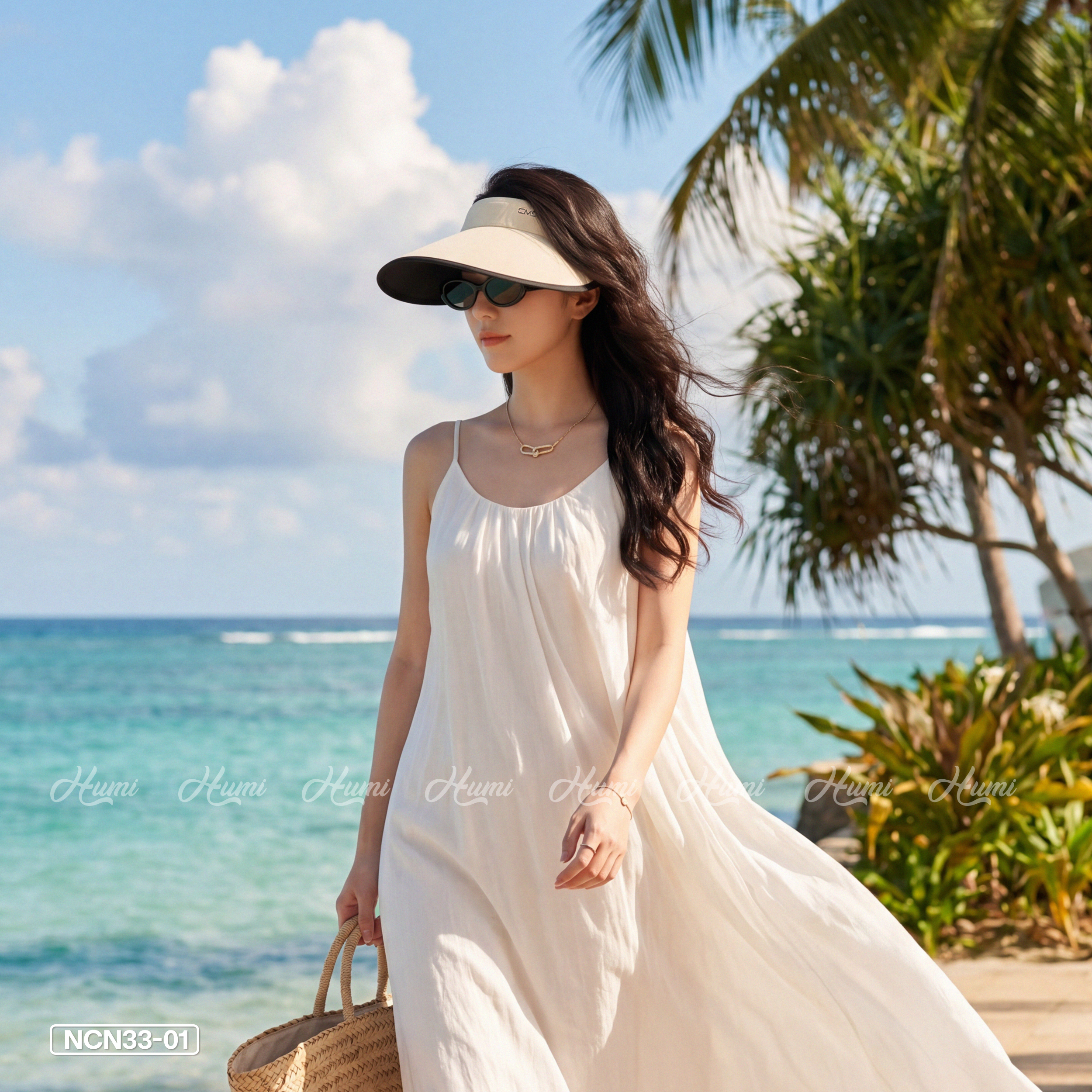 MŨ CHỐNG NẮNG MÙA HÈ HỞ CHÓP (NCN33-01 KEM)_thumbnail_2