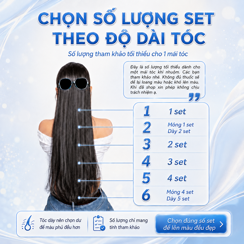 Thuốc Nhuộm Tóc Xanh Dương Denim Blue Tự Nhuộm Tại Nhà, Lên Xanh Dương / Xanh Đen Ánh Xanh, Kèm Oxi Và HDSD Tiếng Việt_thumbnail_6