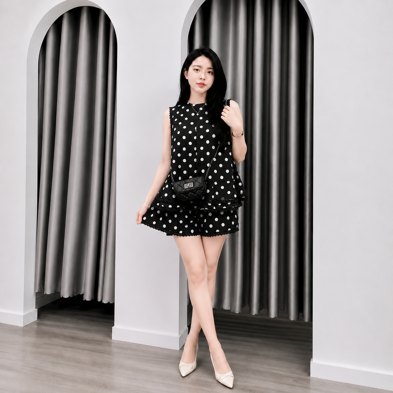 Set chấm bi ren viền 1315_thumbnail_5