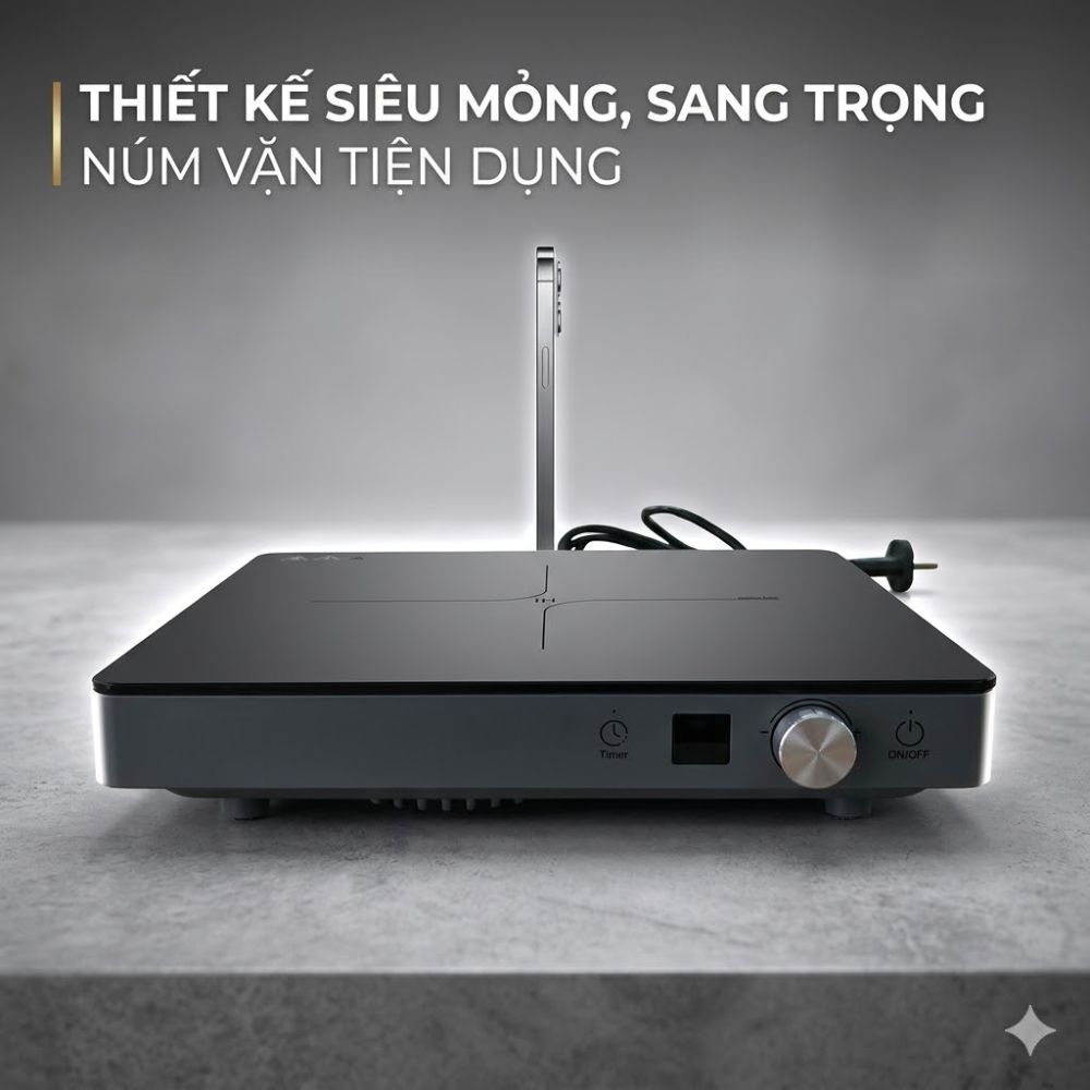 Bếp Từ Đơn Mishio MK448 Công Suất 2000W - Mặt Kính Kanger Hạng A_thumbnail_3