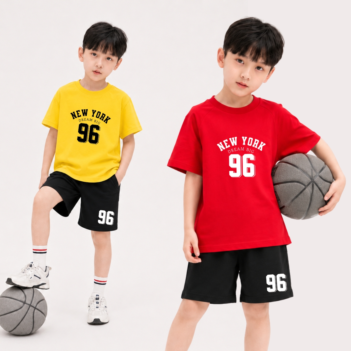 Set bộ thun bé trai hình NEW YORK 96 - Loza Kids SB688