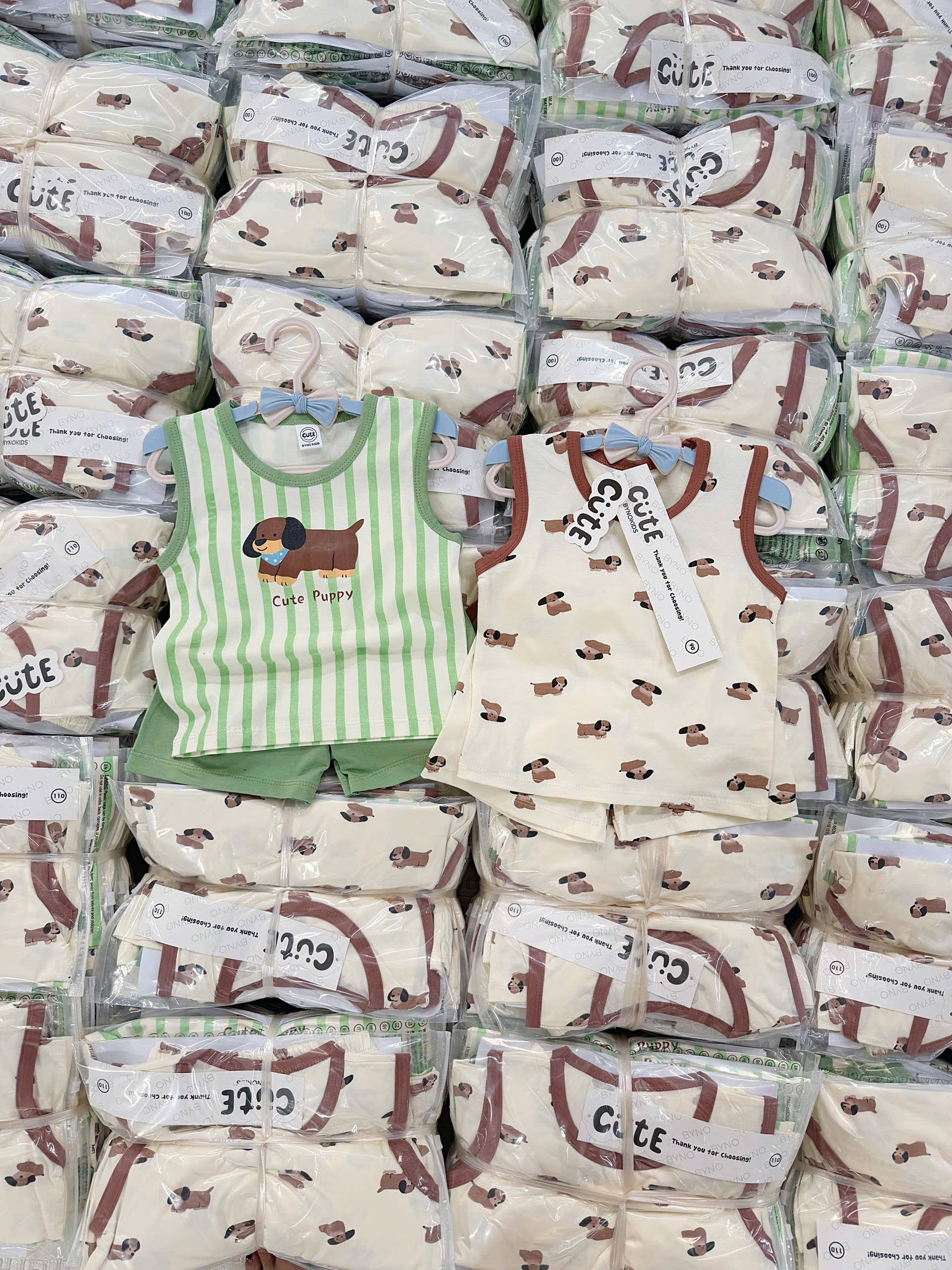 A17 SET 2 BỘ BA LỖ GẤU NÂU VÀ CHÓ NÂU - A100.355