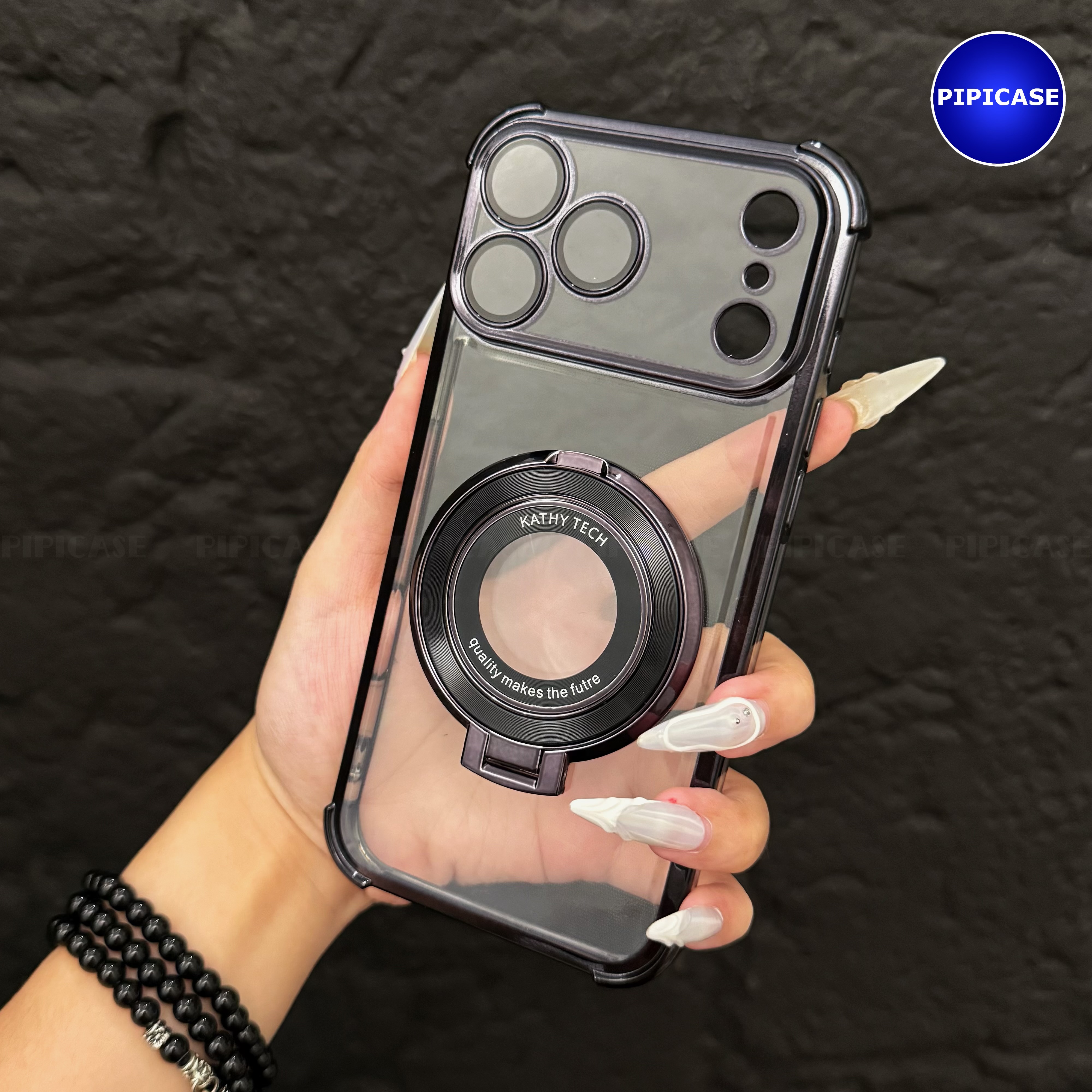 Ốp Lưng iPhone 17 Pro - Ven - Đen