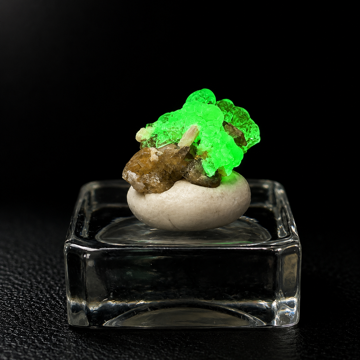 Tinh thể Hyalite Opal Mexico