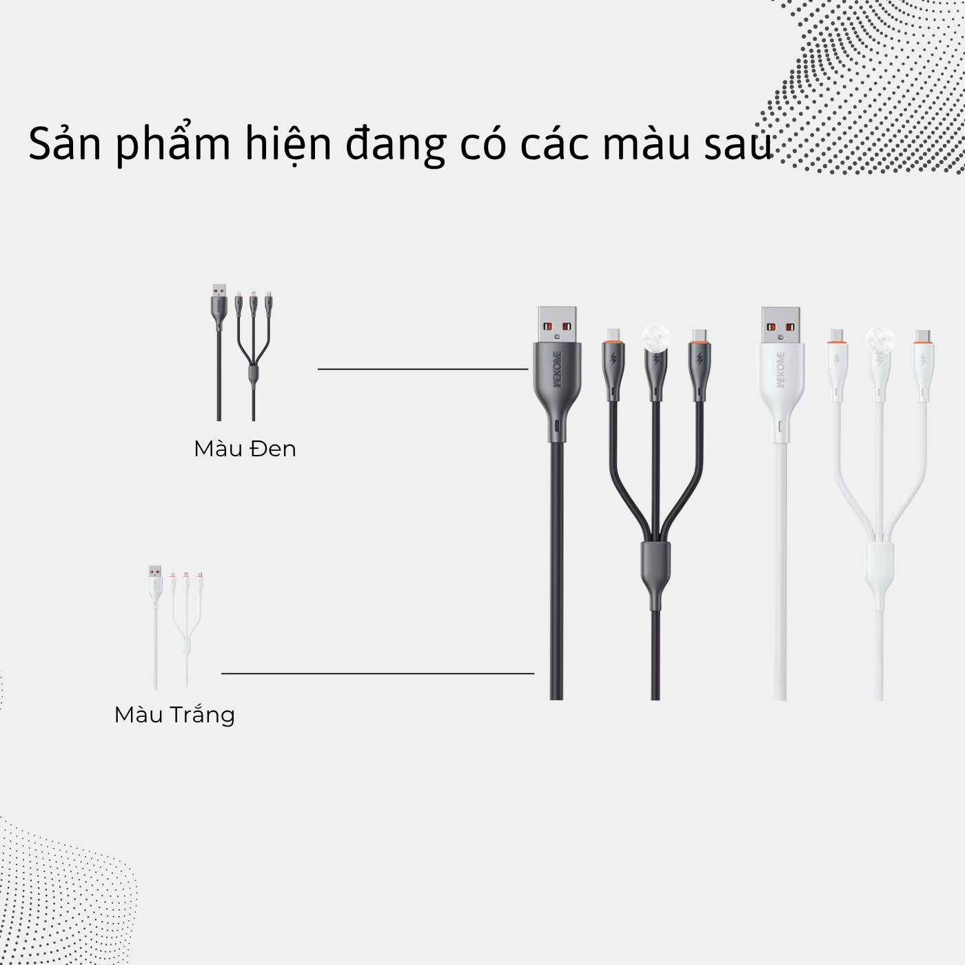 T-ECO SHOP | Cáp Sạc WEKOME WDC-119 66W 3 Trong 1 Hỗ Trợ Sạc Và Truyền Dữ Liệu Dài 1m2_thumbnail_6