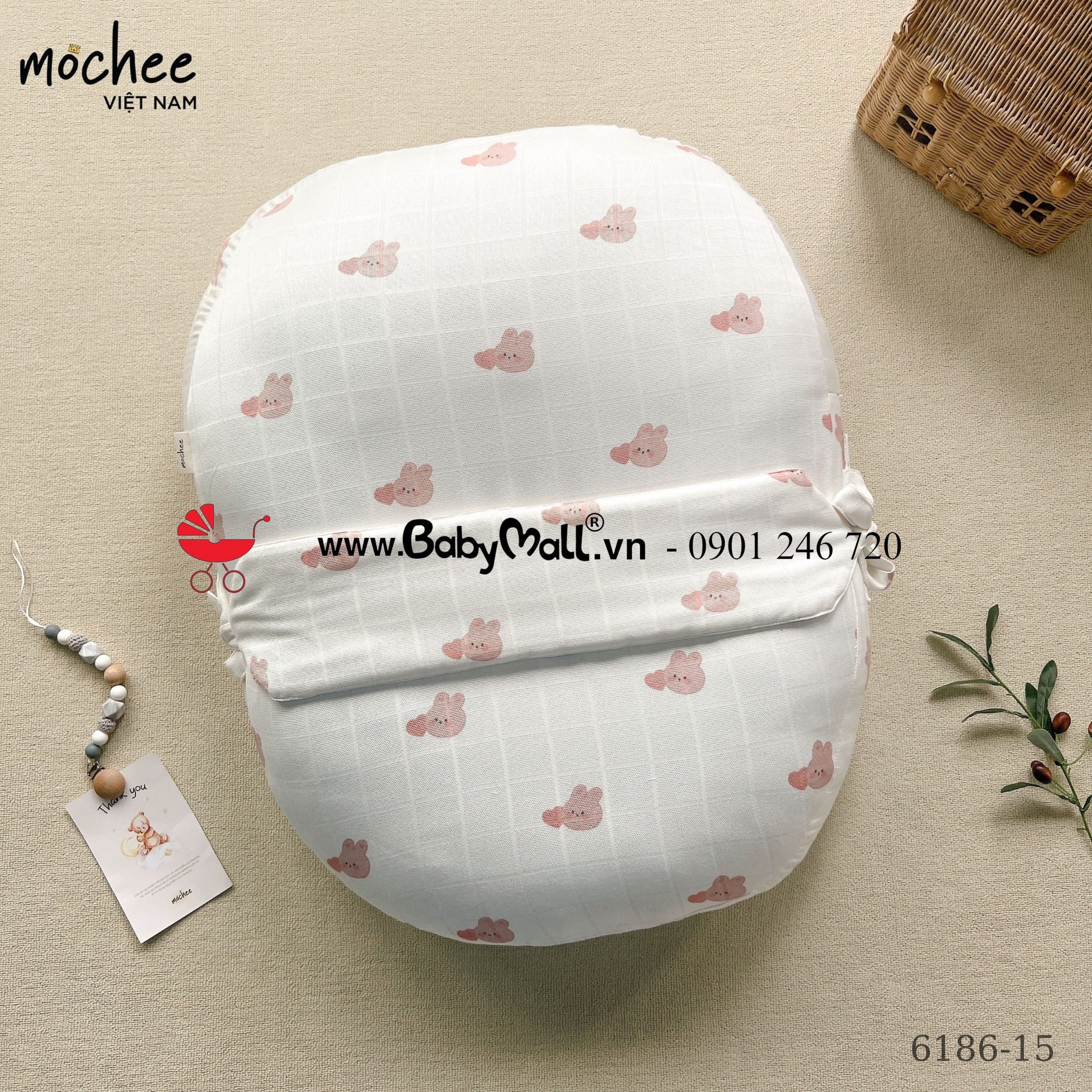 Vỏ gối chống trào Mochee - DÀI KÈM ĐAI 70*80cm_thumbnail_14