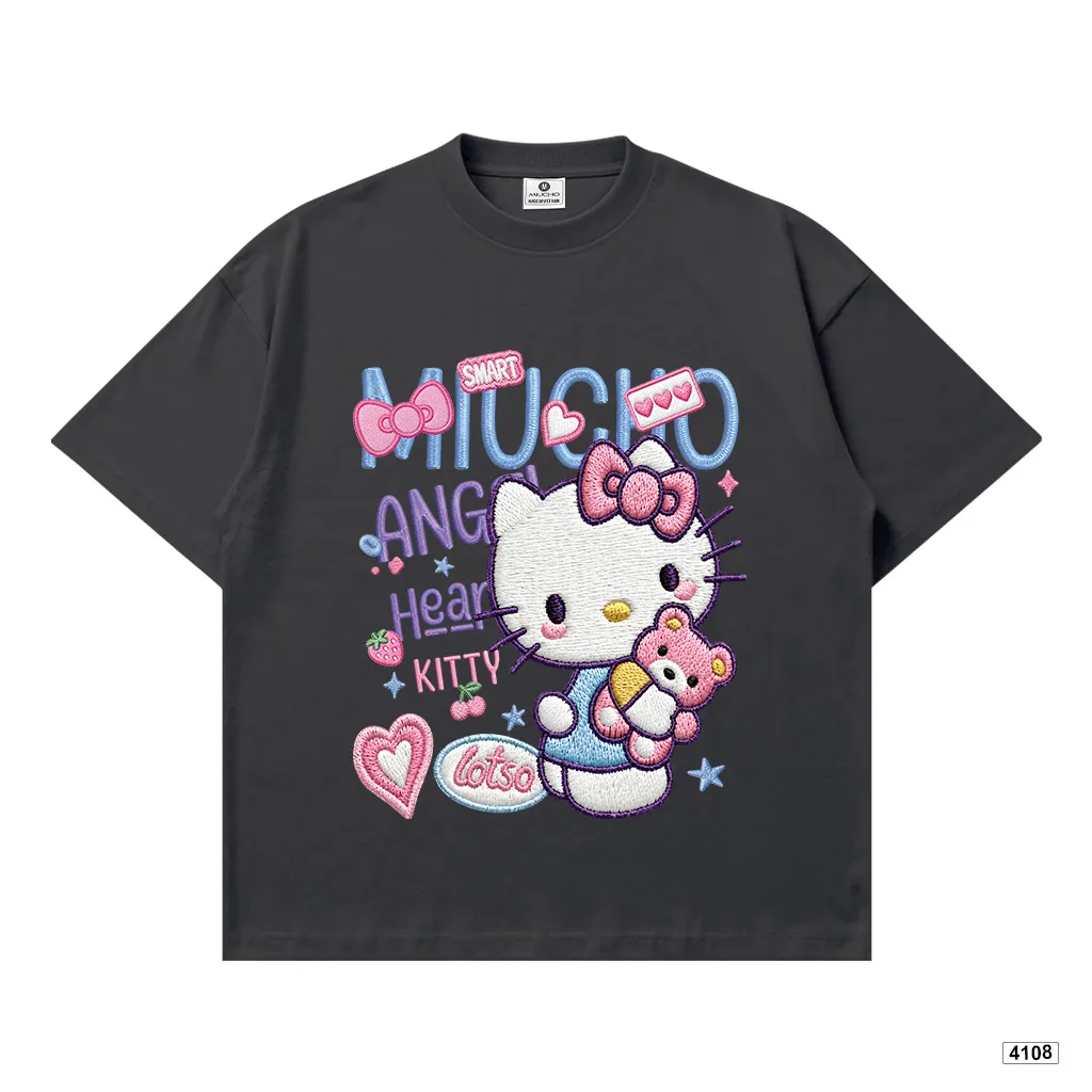 Áo thun nữ form boxy Mèo con đáng yêu Miucho 4108_thumbnail_15