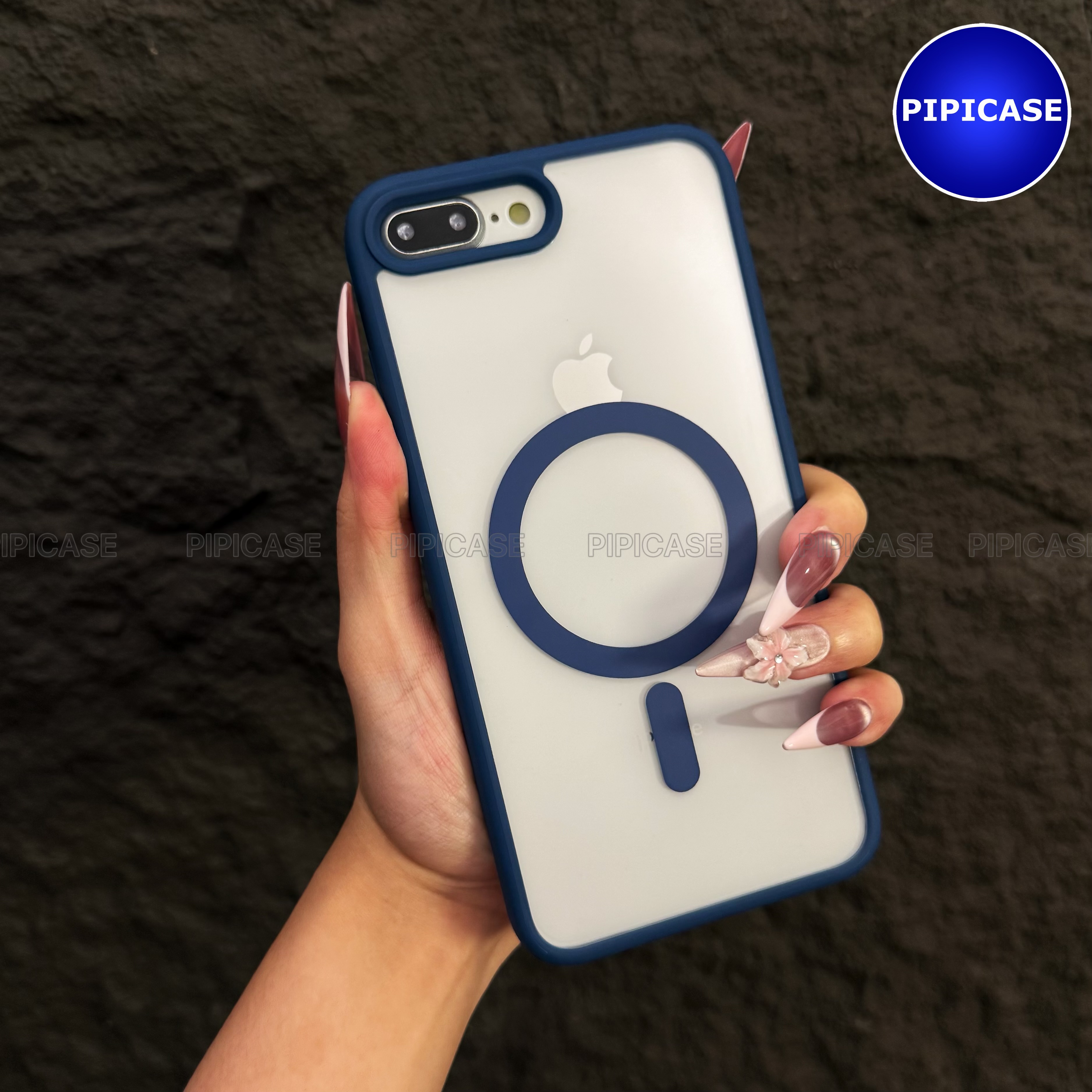 Ốp Lưng iPhone 7 Plus / 8 Plus - Chic - Xanh Dương_thumbnail_5