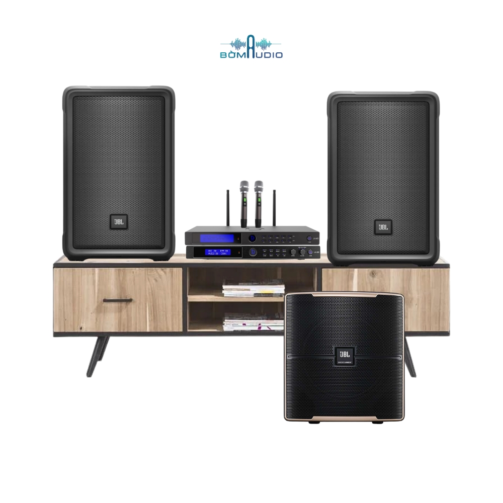Combo Loa PA Active JBL IRX 108BT + Vang Số DBACOUSTIC LX-D3 + Micro Karaoke DBACOUSTIC LX-M3 + Loa Subwoofer JBL PASION 12SP - B357_thumbnail_0