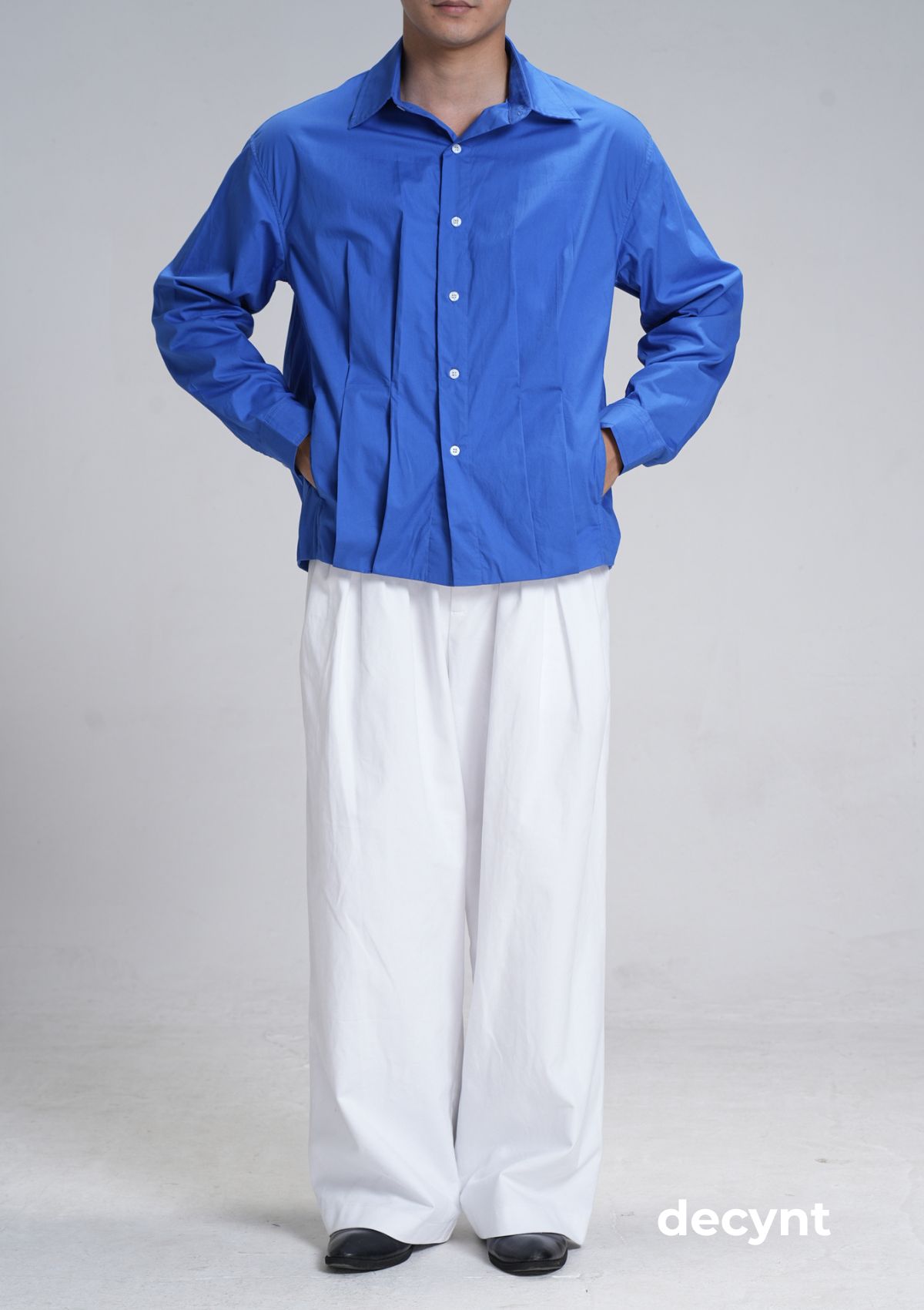 Pleated shirts decynt - Áo sơ mi xếp ly chất liệu 100% cotton hàn