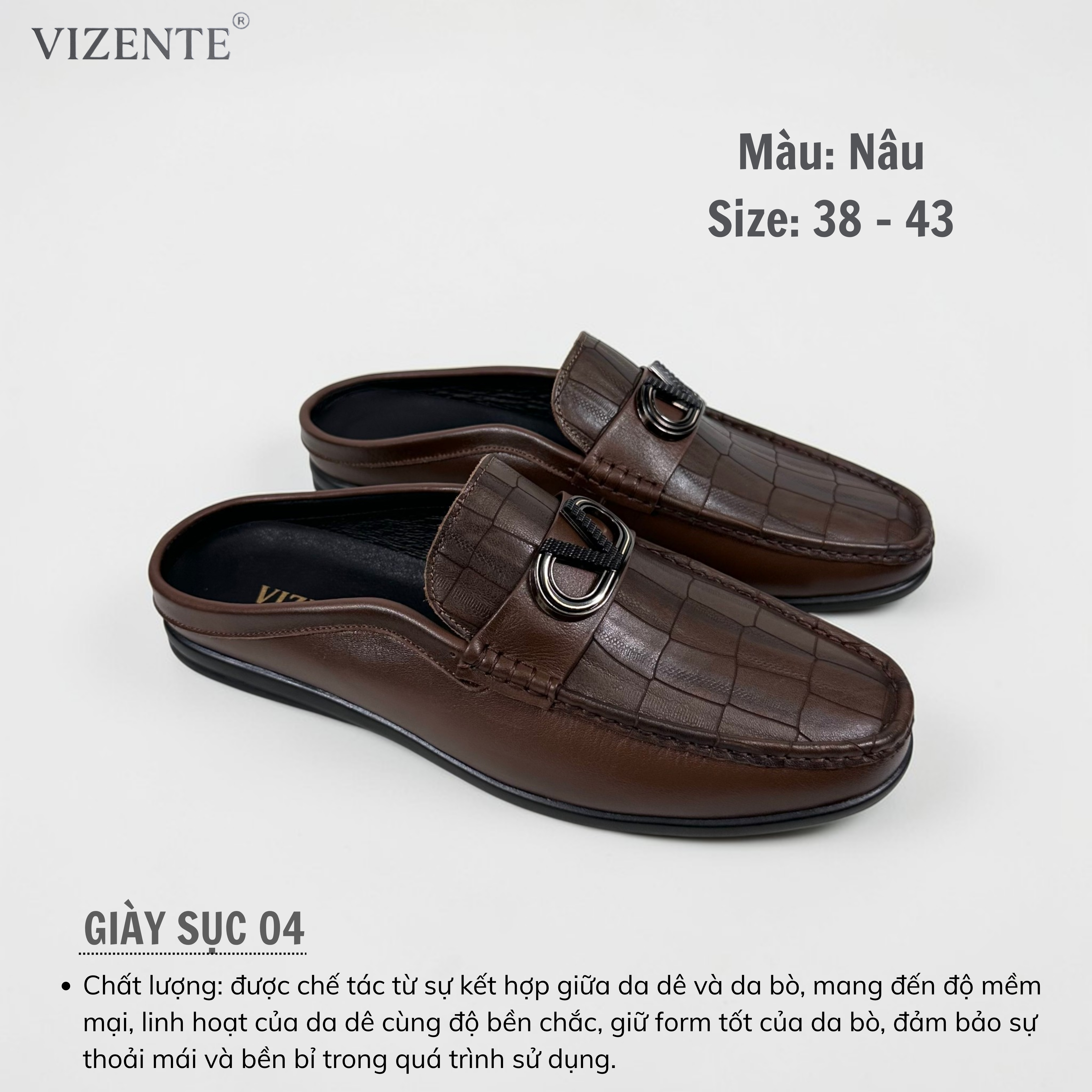 Giày Da Nam Sục Lười 04