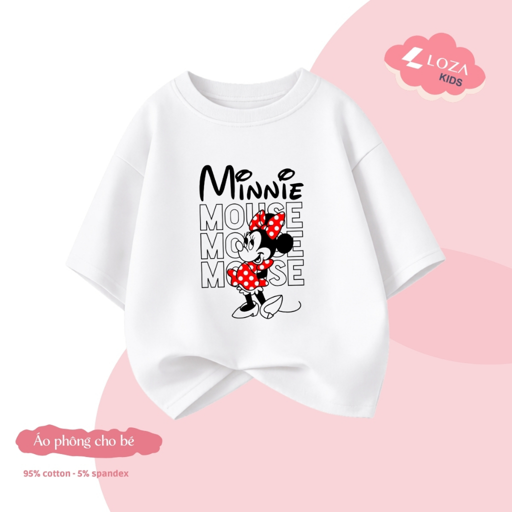 Áo phông bé gái hình MINNIE nhiều mẫu - Loza Kids CA014_thumbnail_10